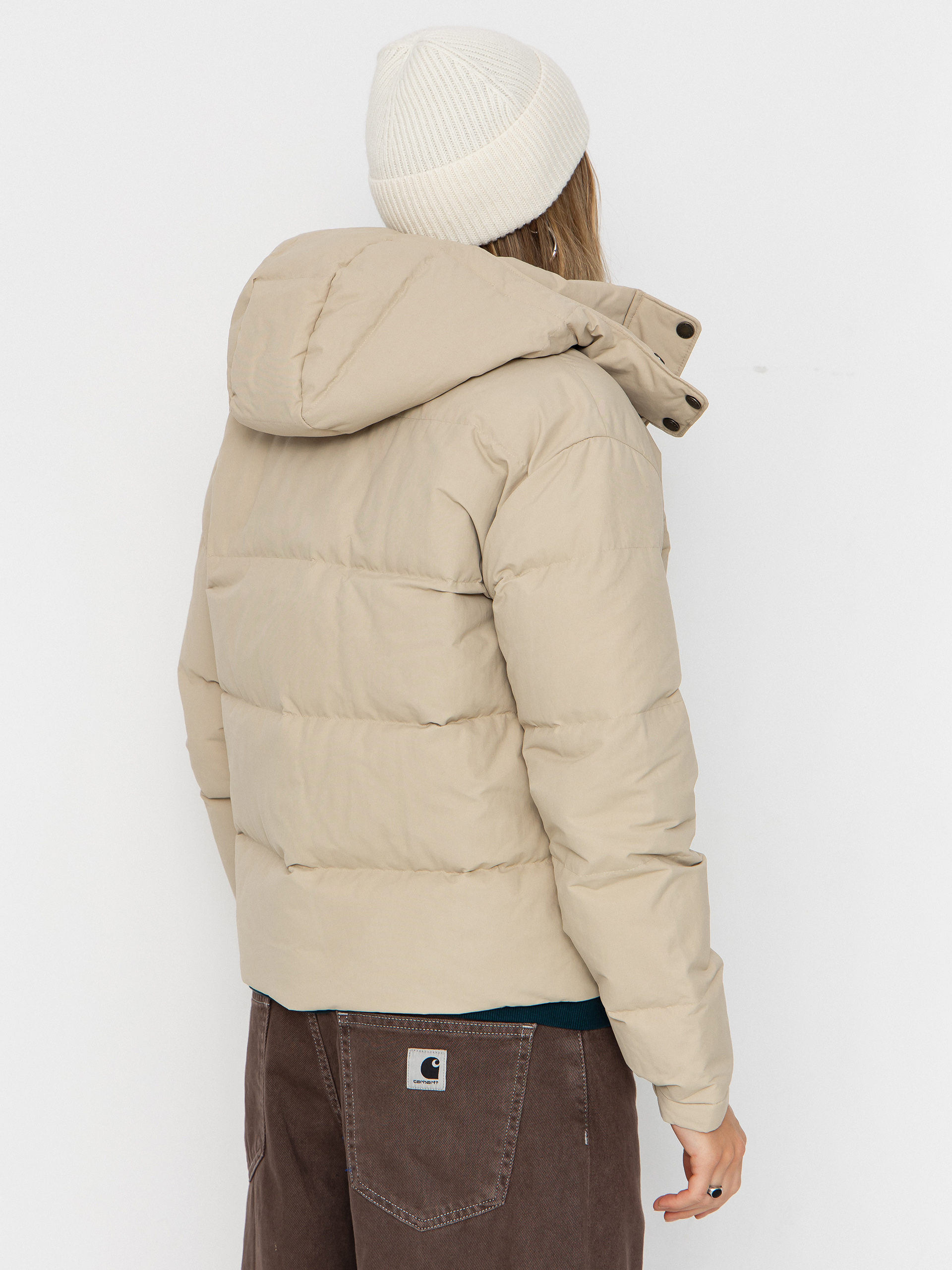 Bunda Patagonia Downdrift Wmn (oar tan w/seabird grey)