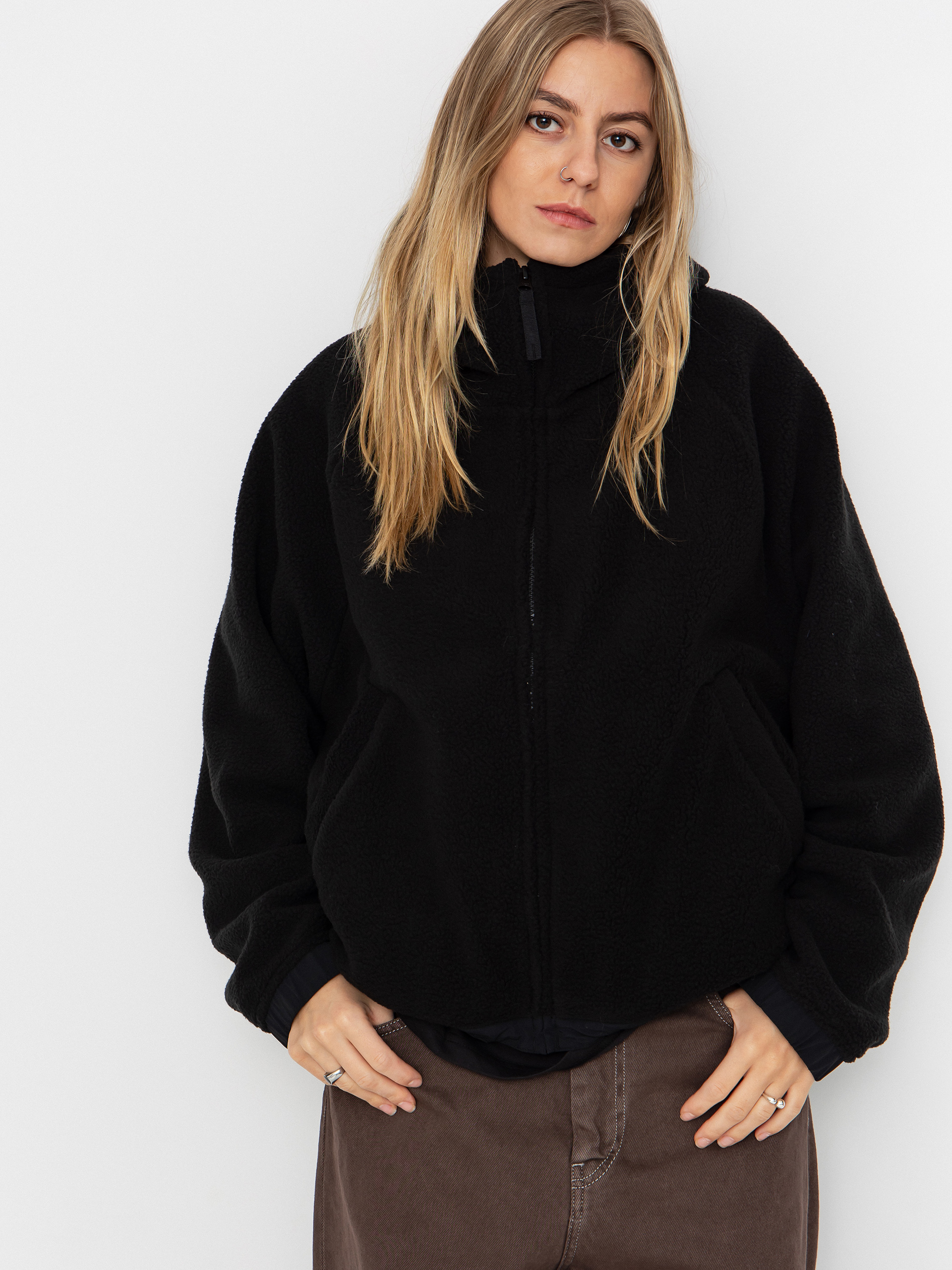 Dámský Fleecová mikina Carhartt WIP Helix (black/porphyry)