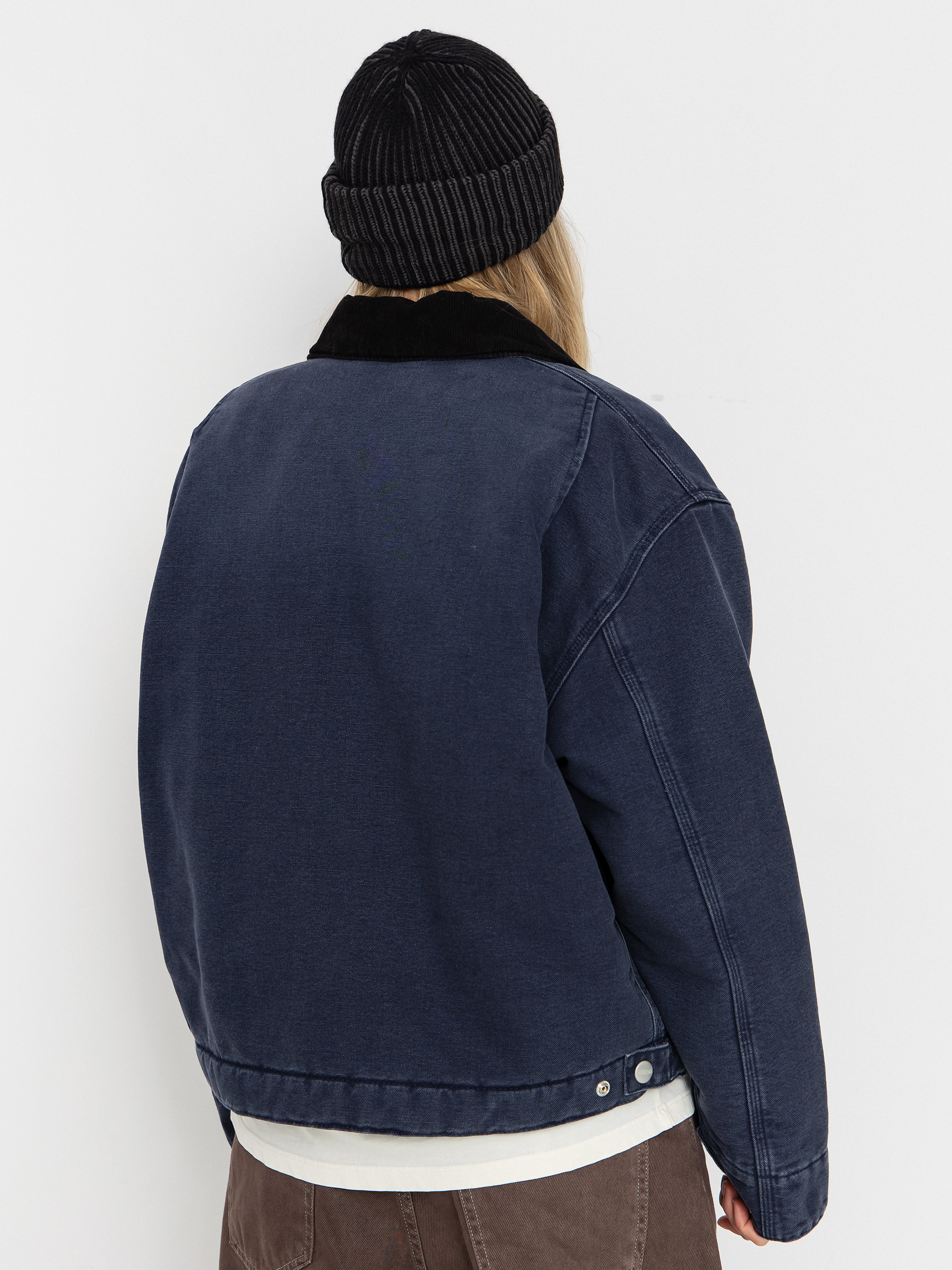 Bunda Carhartt WIP OG Detroit Wmn (dark navy/black/stone canvas)