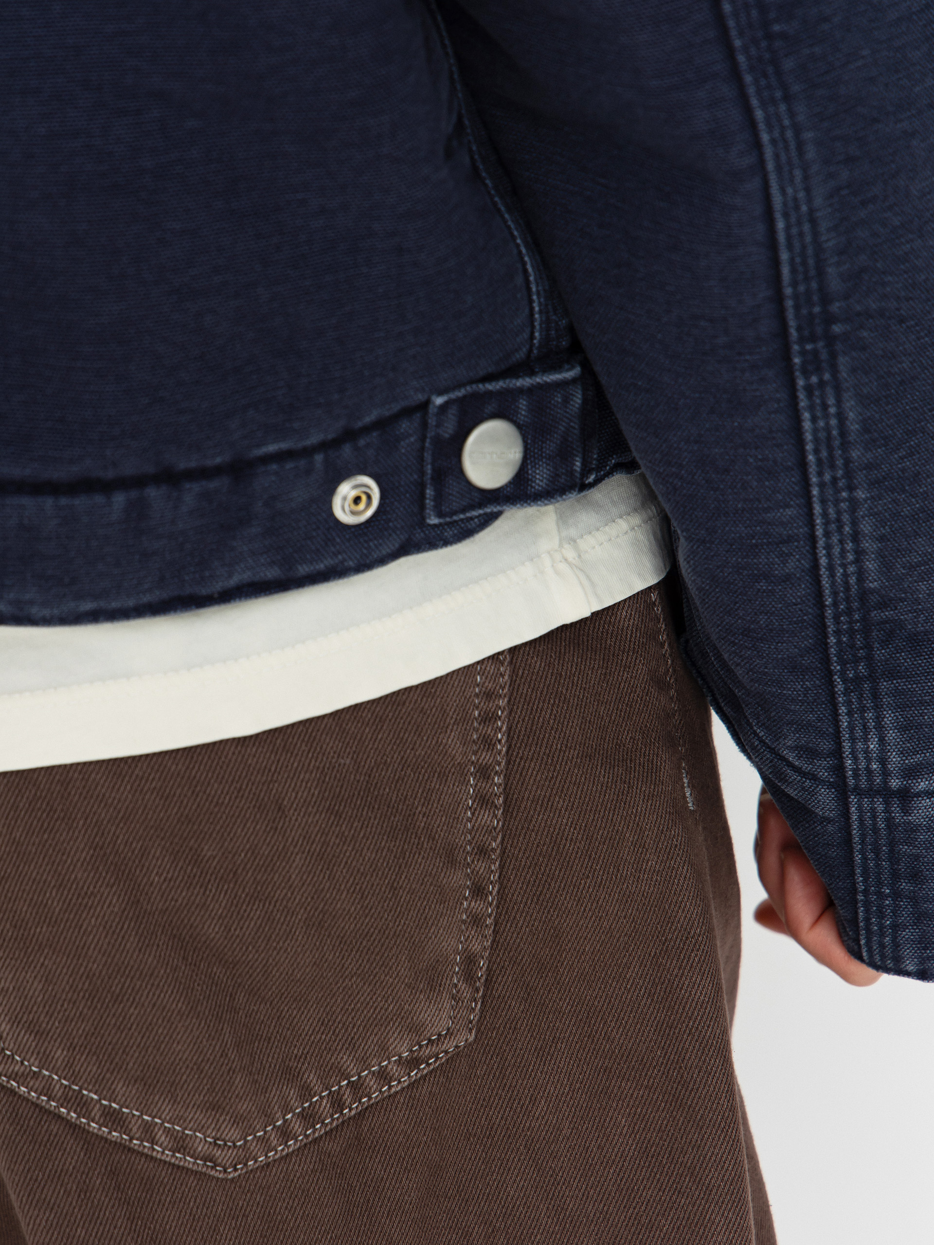 Bunda Carhartt WIP OG Detroit Wmn (dark navy/black/stone canvas)