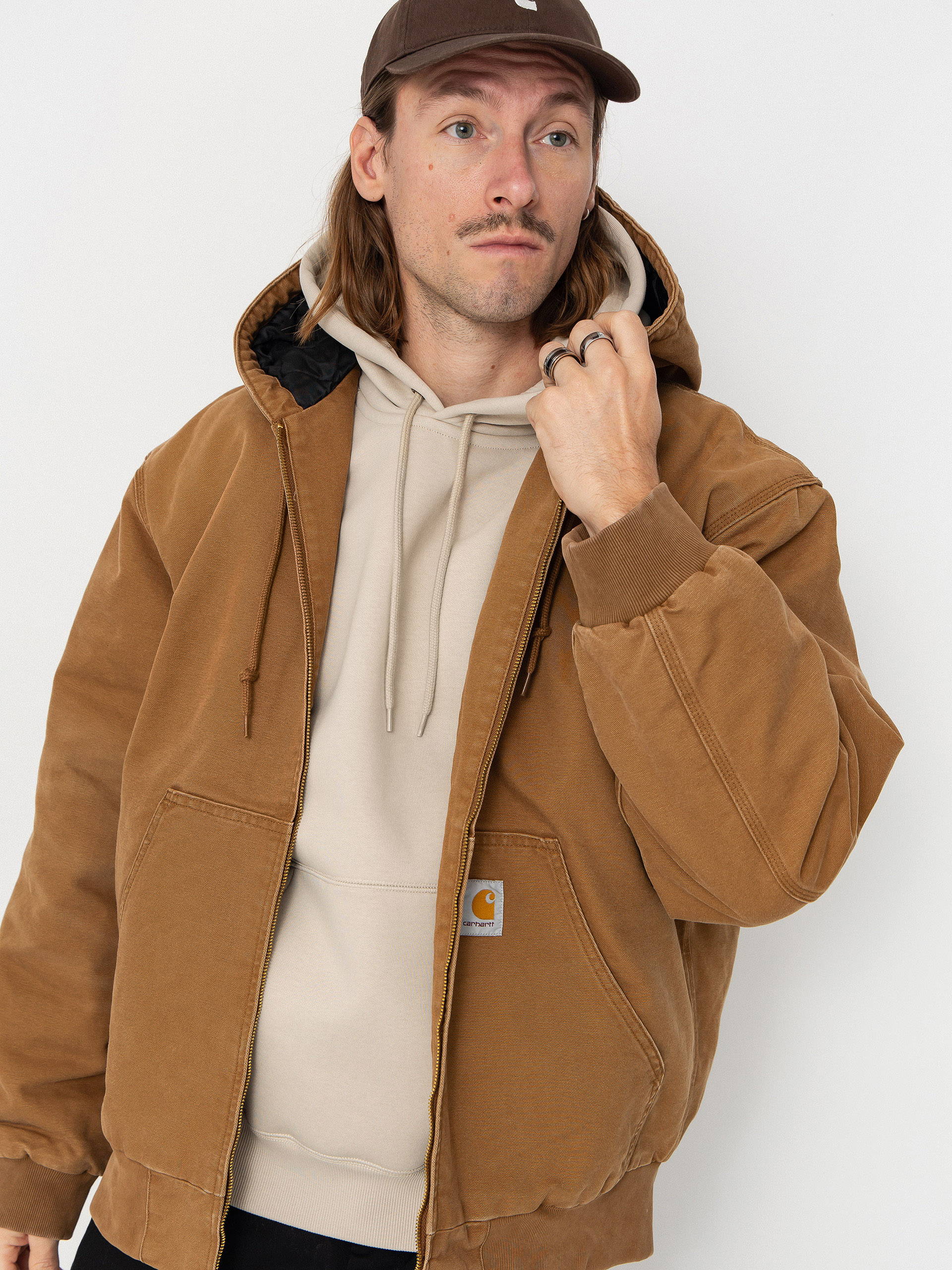 Bunda Carhartt WIP OG Active (hamilton brown/stone canvas)