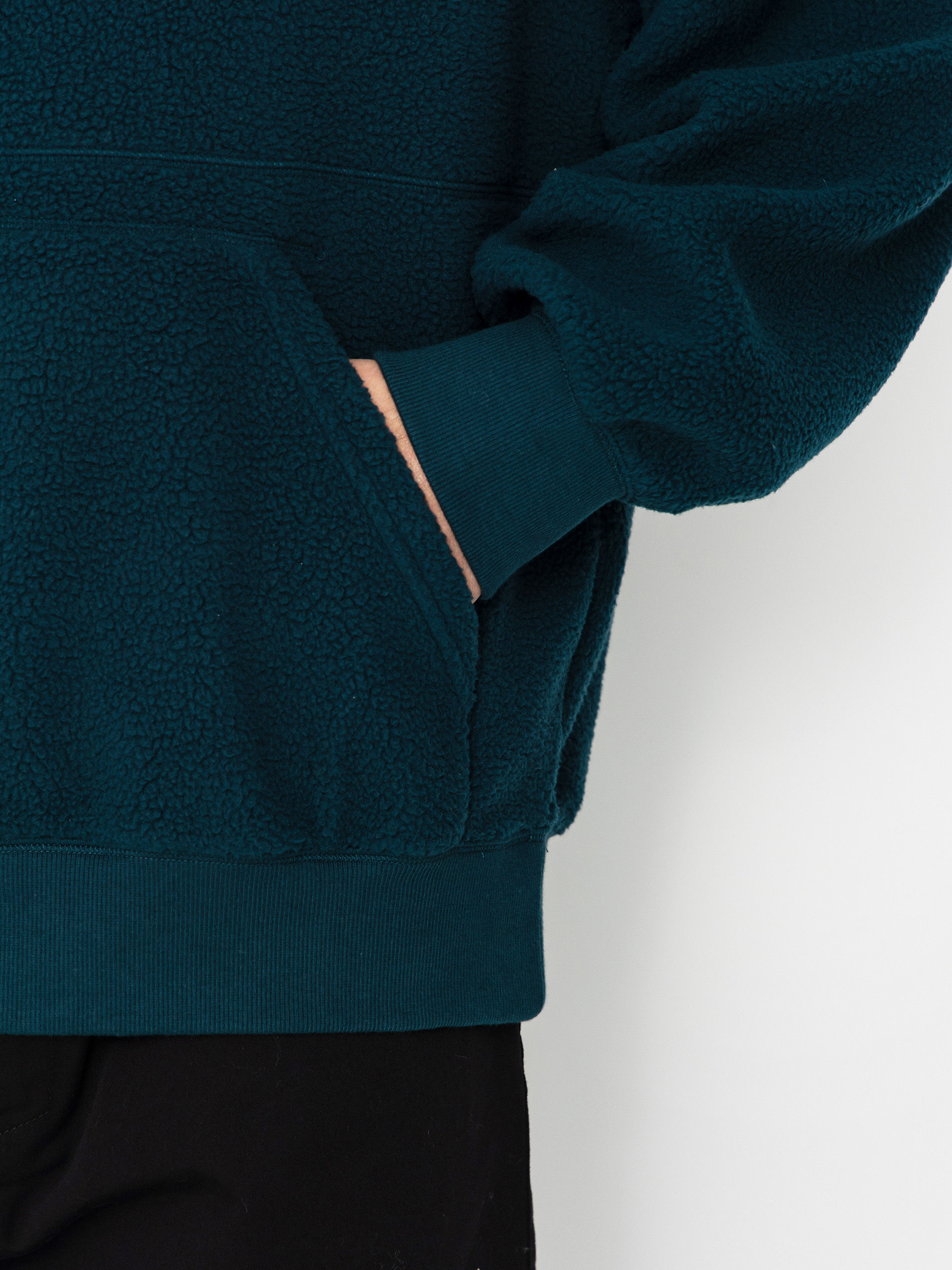 Mikina s kapucí Carhartt WIP Helix HD (deep lagoon/silver pine)