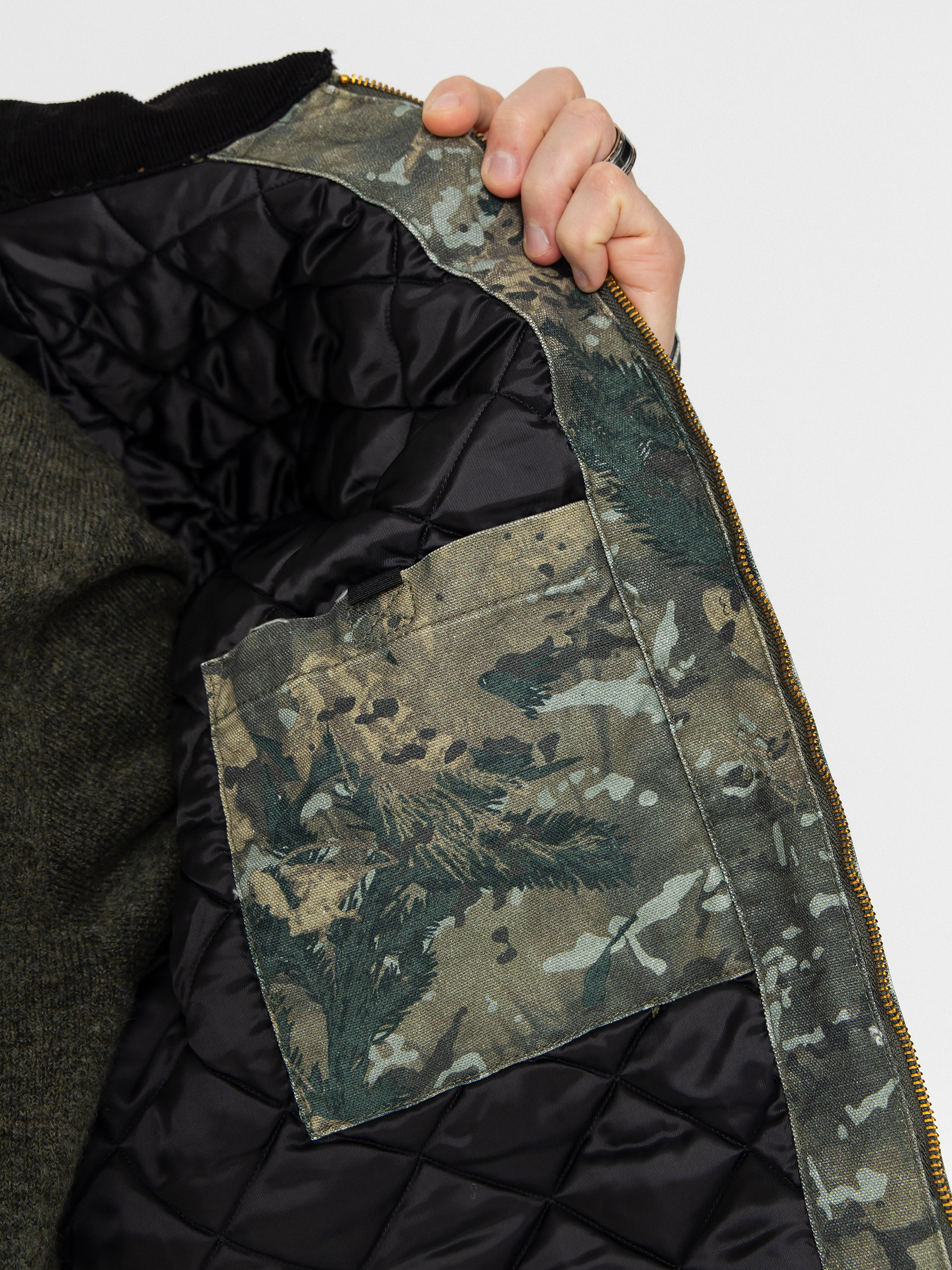 Bunda Carhartt WIP OG Detroit (camo combi/green/black/stone washed)