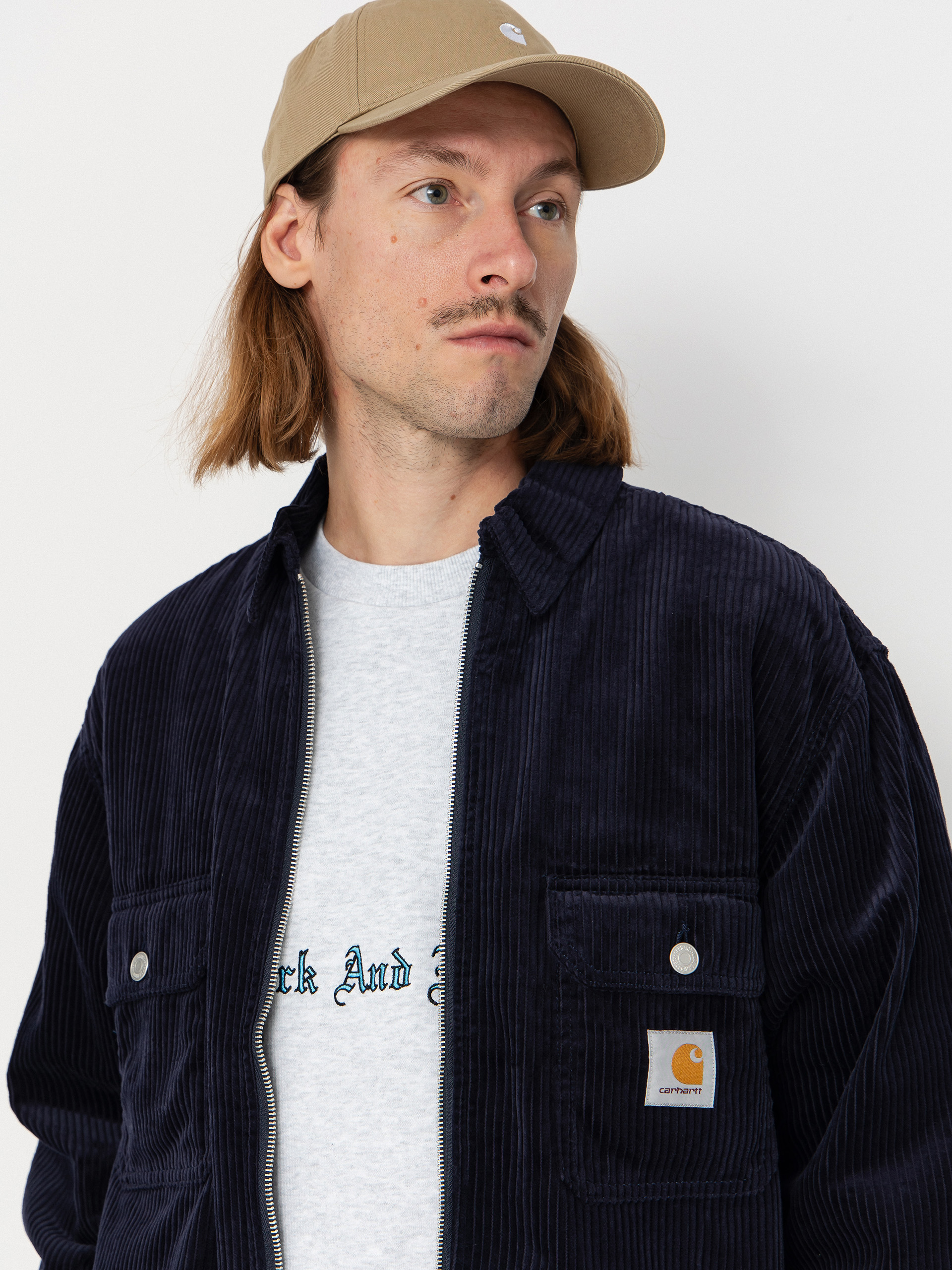 Bunda Carhartt WIP Reynold (dark navy/rinsed)