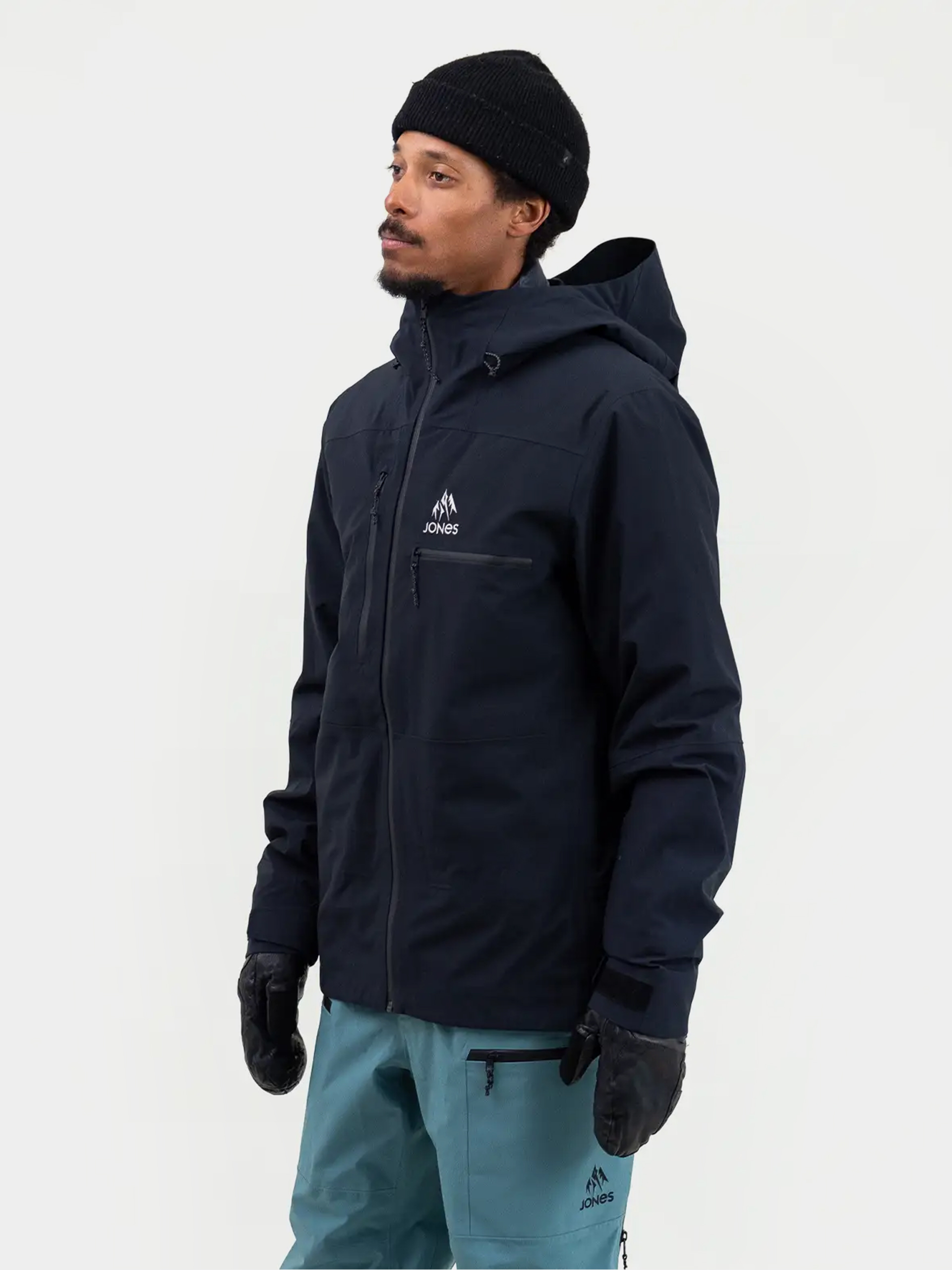 Pánská Snowboardová bunda Jones Snowboards Shralpinist Str Rec (stealth black)