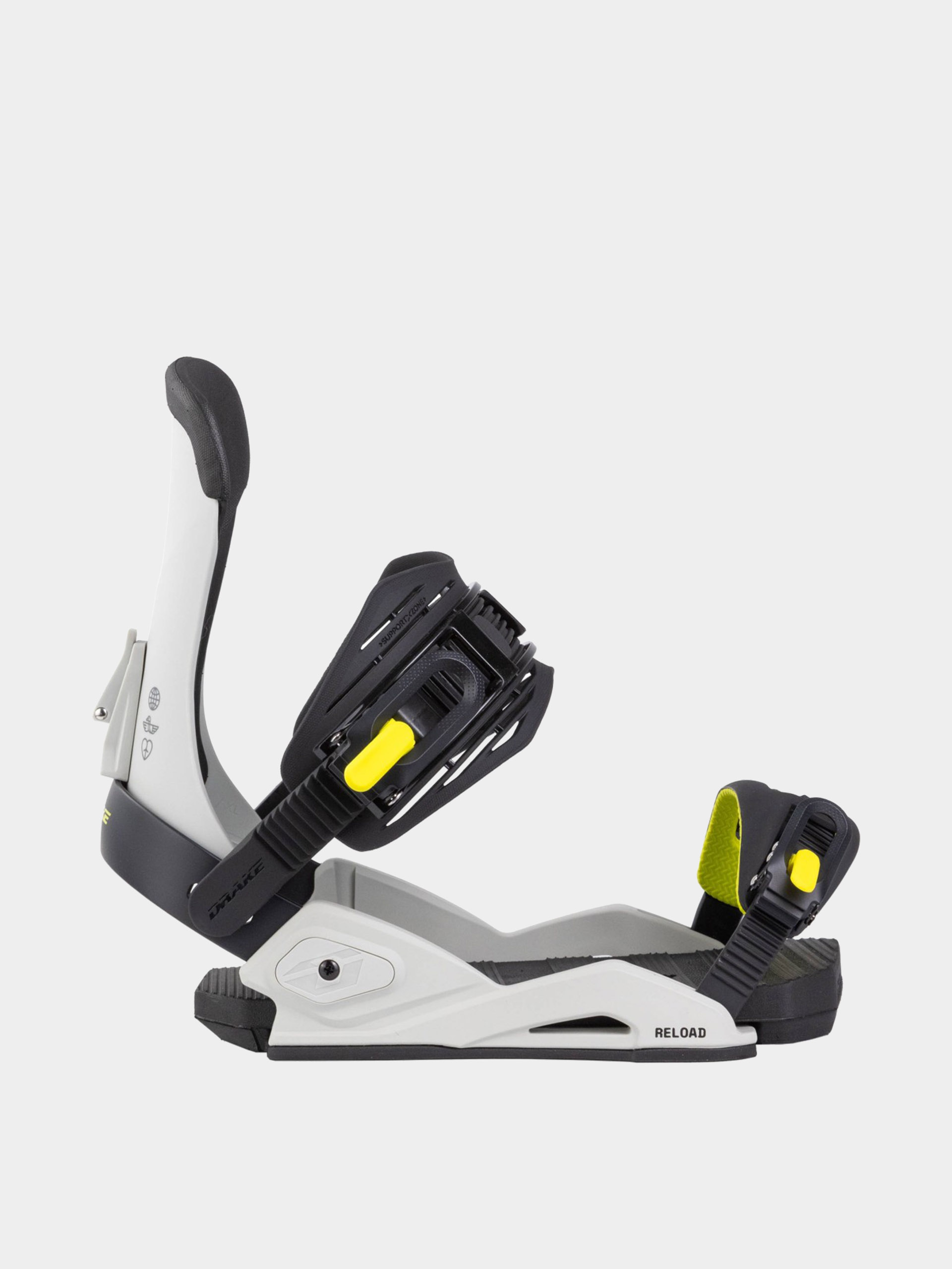 Pánské Snowboardové vázání Drake Reload (grey/lime)