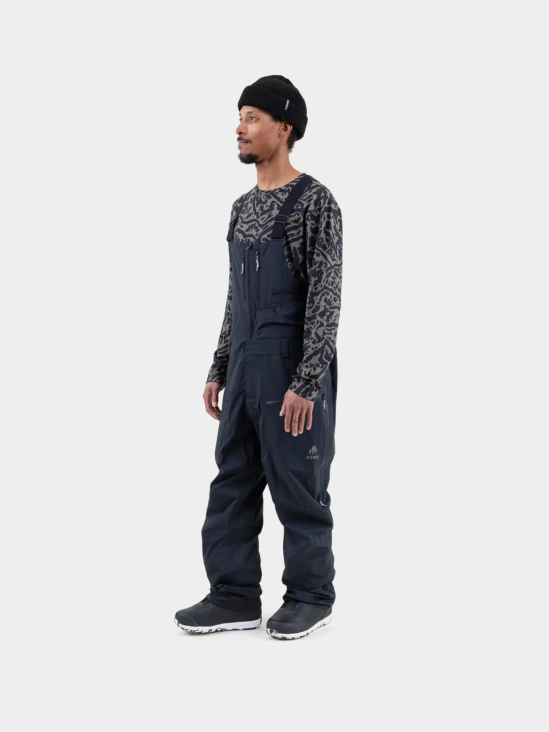 Pánské Snowboardové kalhoty  Jones Snowboards Shralpinist Gtx Rec Bib (stealth black)
