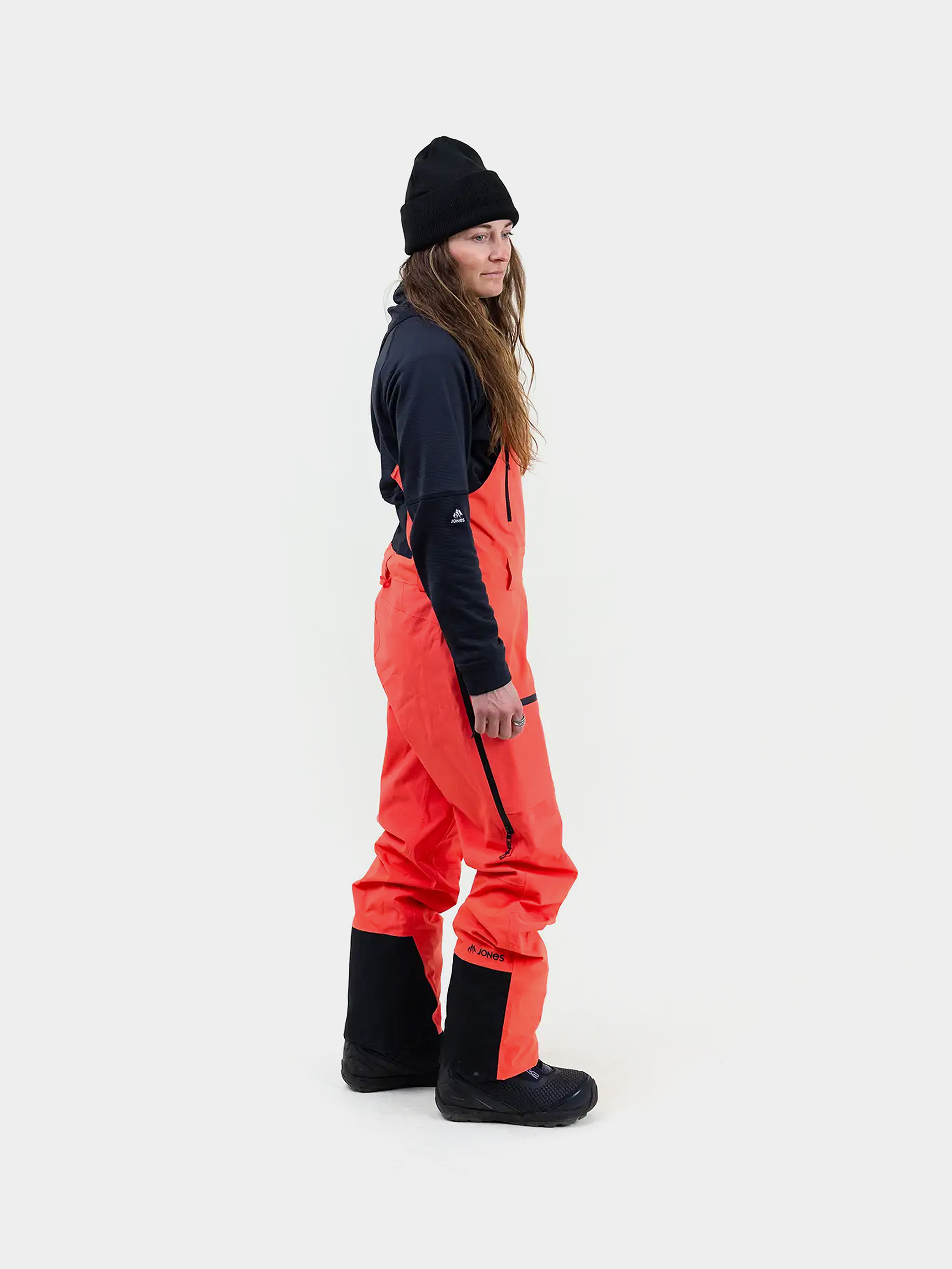 Snowboardovu00e9 kalhoty  Jones Snowboards Mtn Surf Rec Bib Wmn (deep coral)