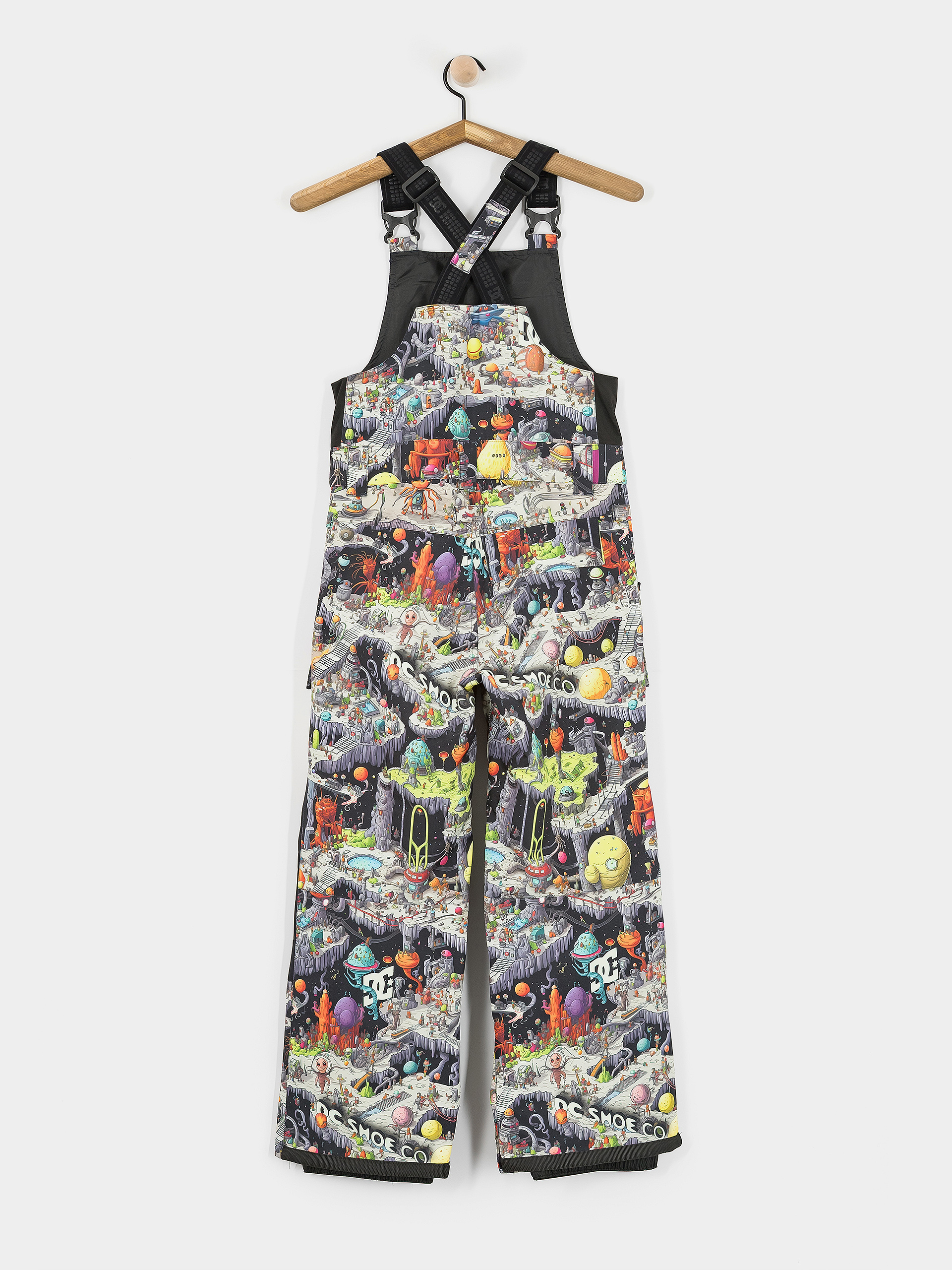 Snowboardové kalhoty  DC Roadblock Bib JR (outer world black)