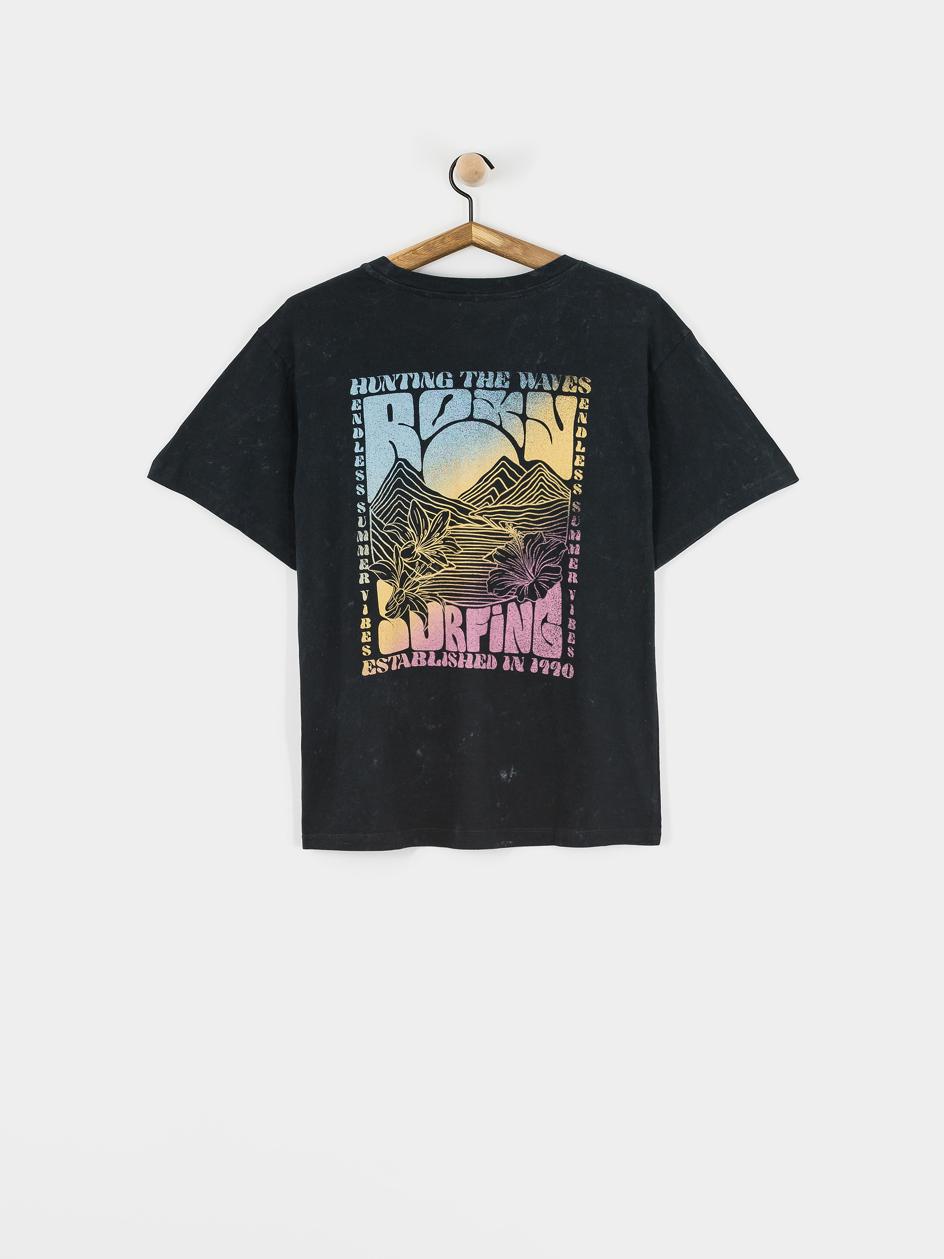 Tričko Roxy Sunnyoversize Optic Wash Wmn