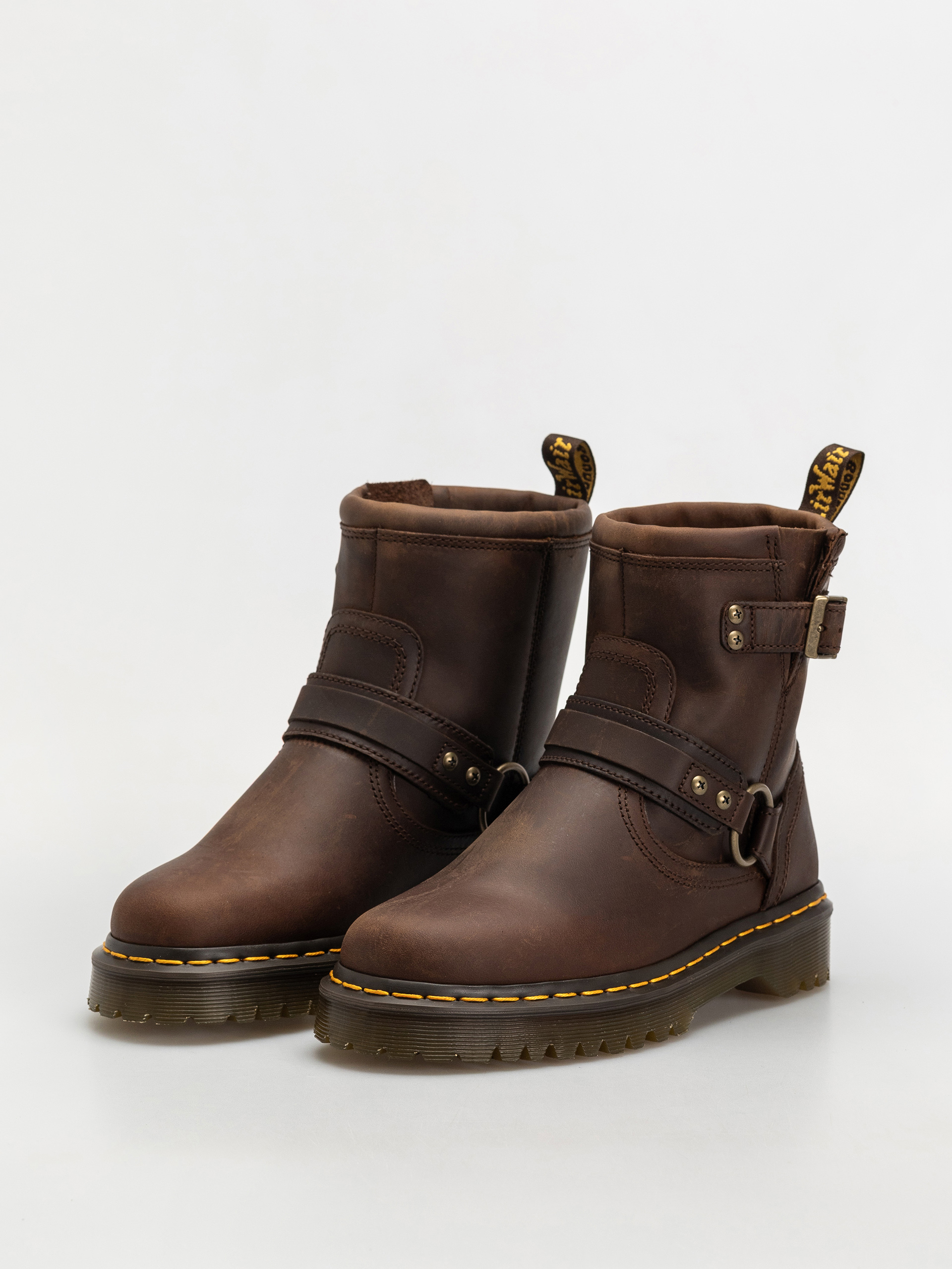 Boty Dr. Martens Anistone HRNS Ankle (dark brown crazy horse)