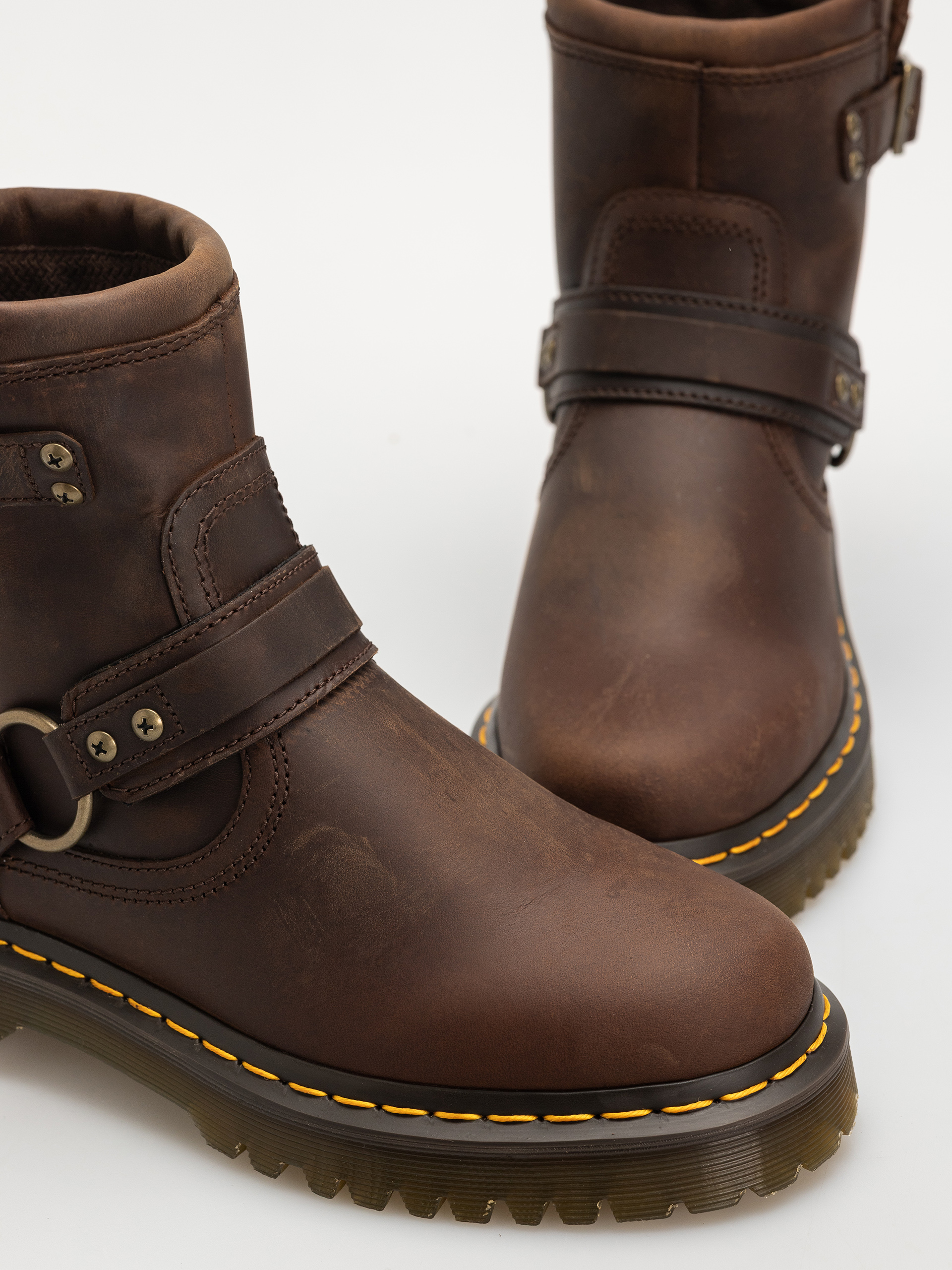 Boty Dr. Martens Anistone HRNS Ankle (dark brown crazy horse)