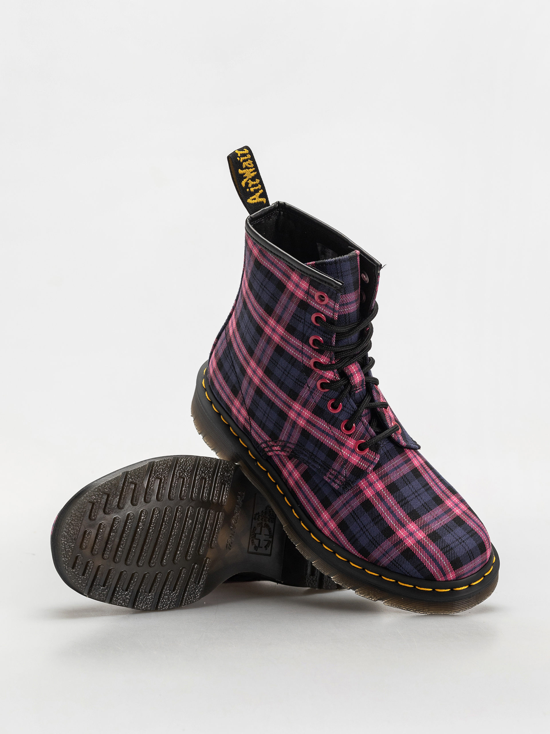 Boty Dr. Martens 1460 Wmn (pink multi tartan)