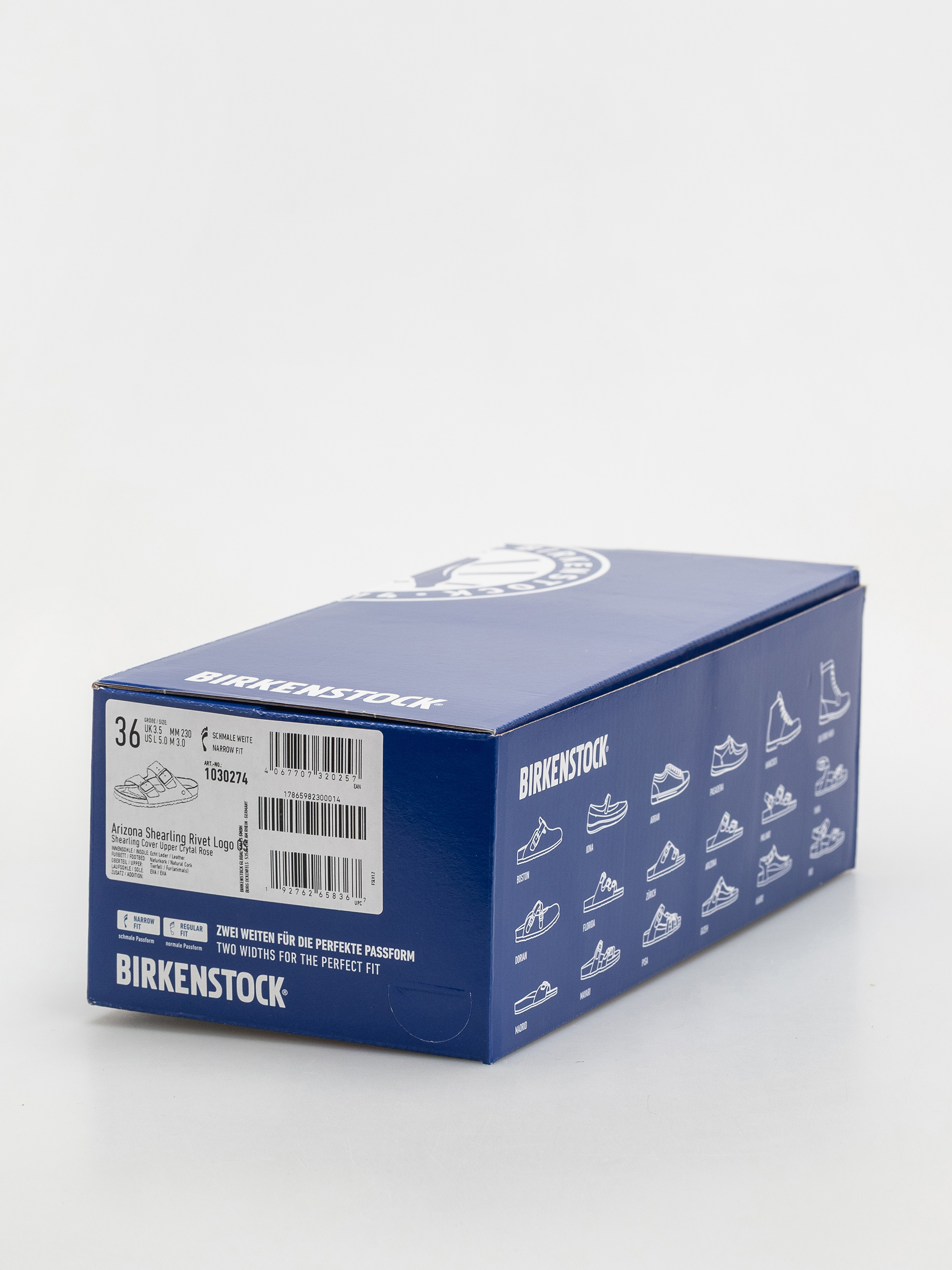 Plážovky Birkenstock Arizona Shearling Cover Upper Narrow Wmn (crystal rose)