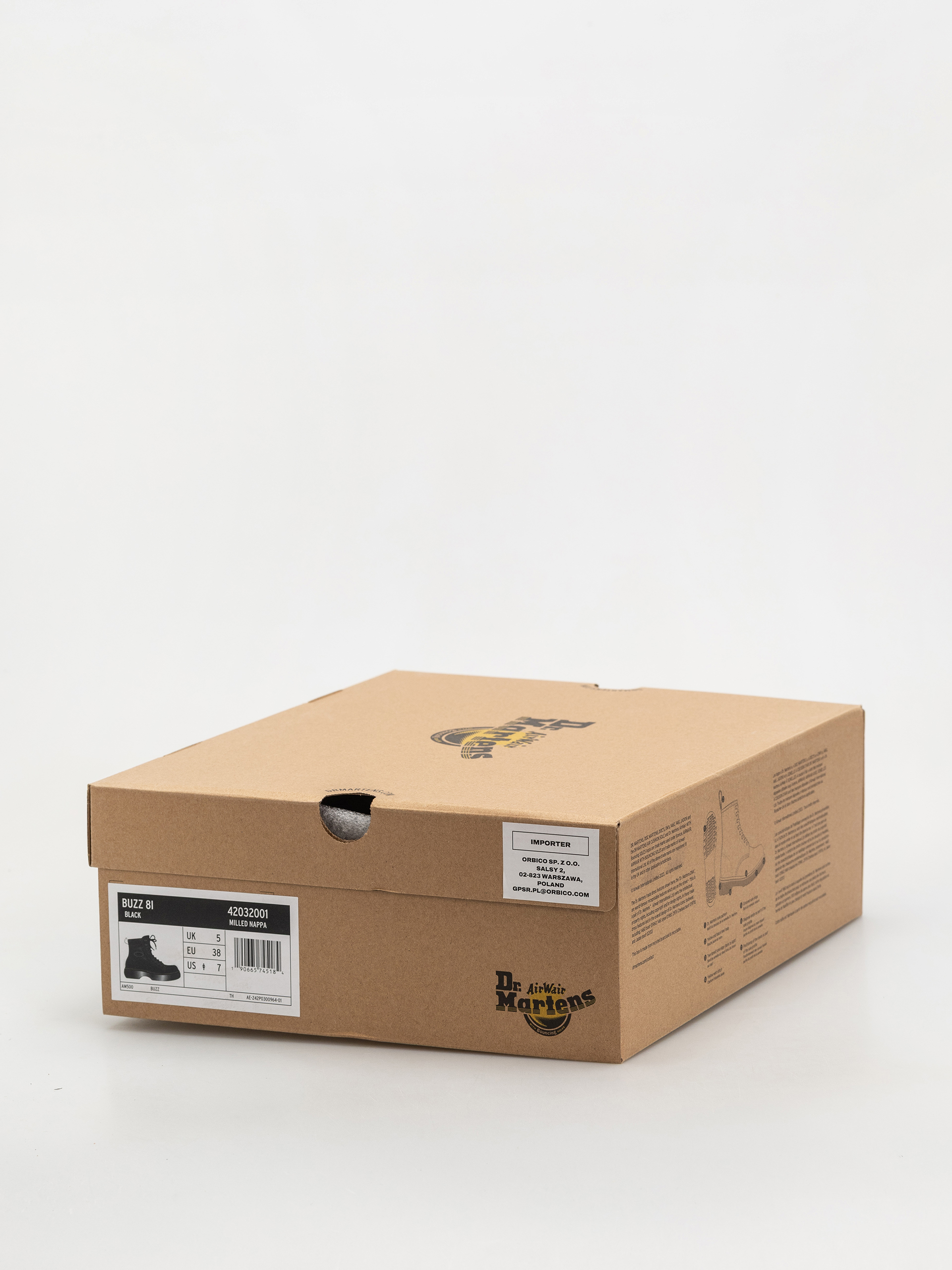 Boty Dr. Martens Buzz 8i Wmn (black milled nappa)