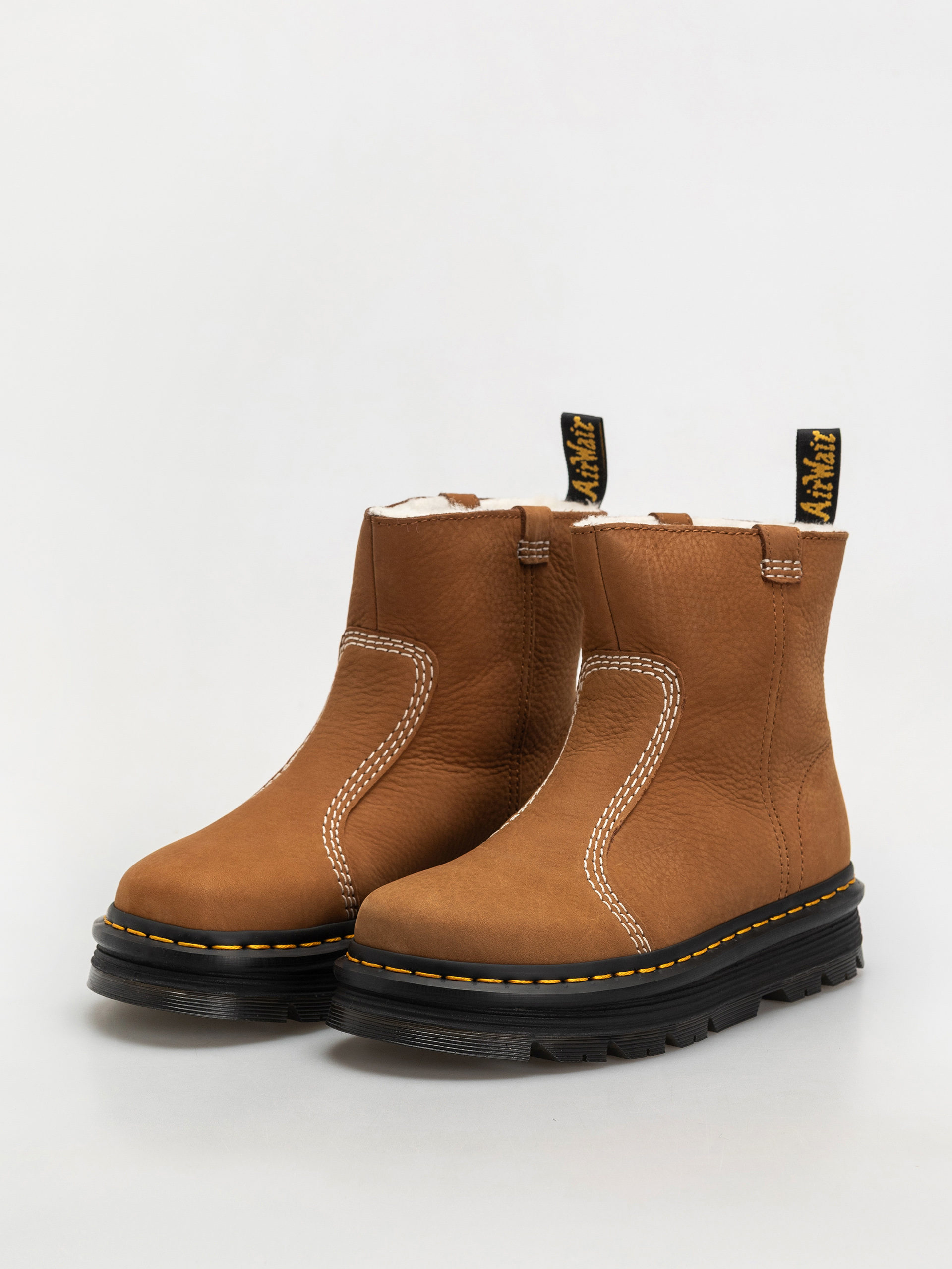 Boty Dr. Martens ZebZag Rigger WL Rigger Wmn (desert brown milled nubuck wp)