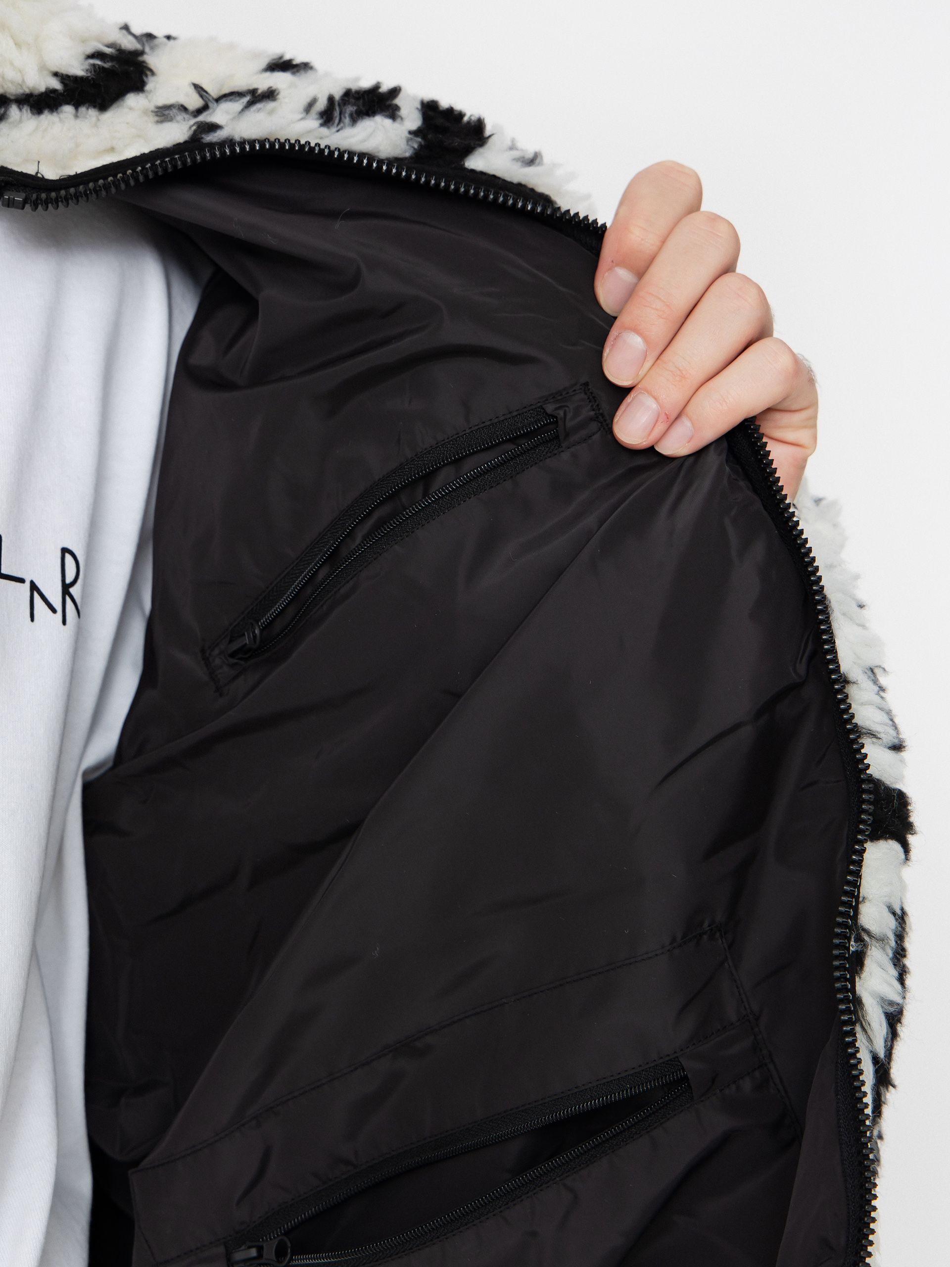 Pánský Fleecová mikina OBEY Obey Repeated Icon Sherpa (black multi)