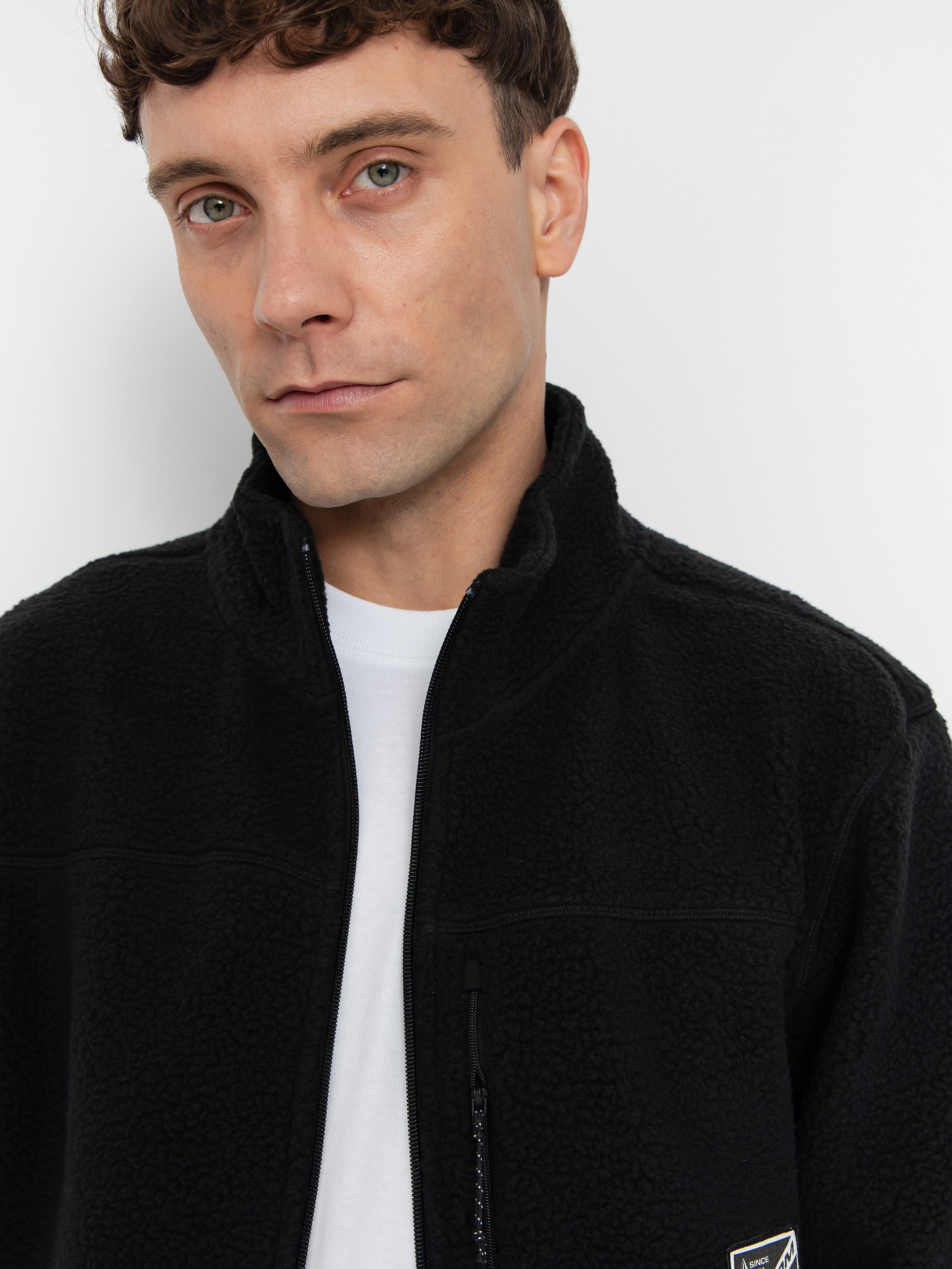 Pánský Fleecová mikina Volcom Nelson Sherpa (black)