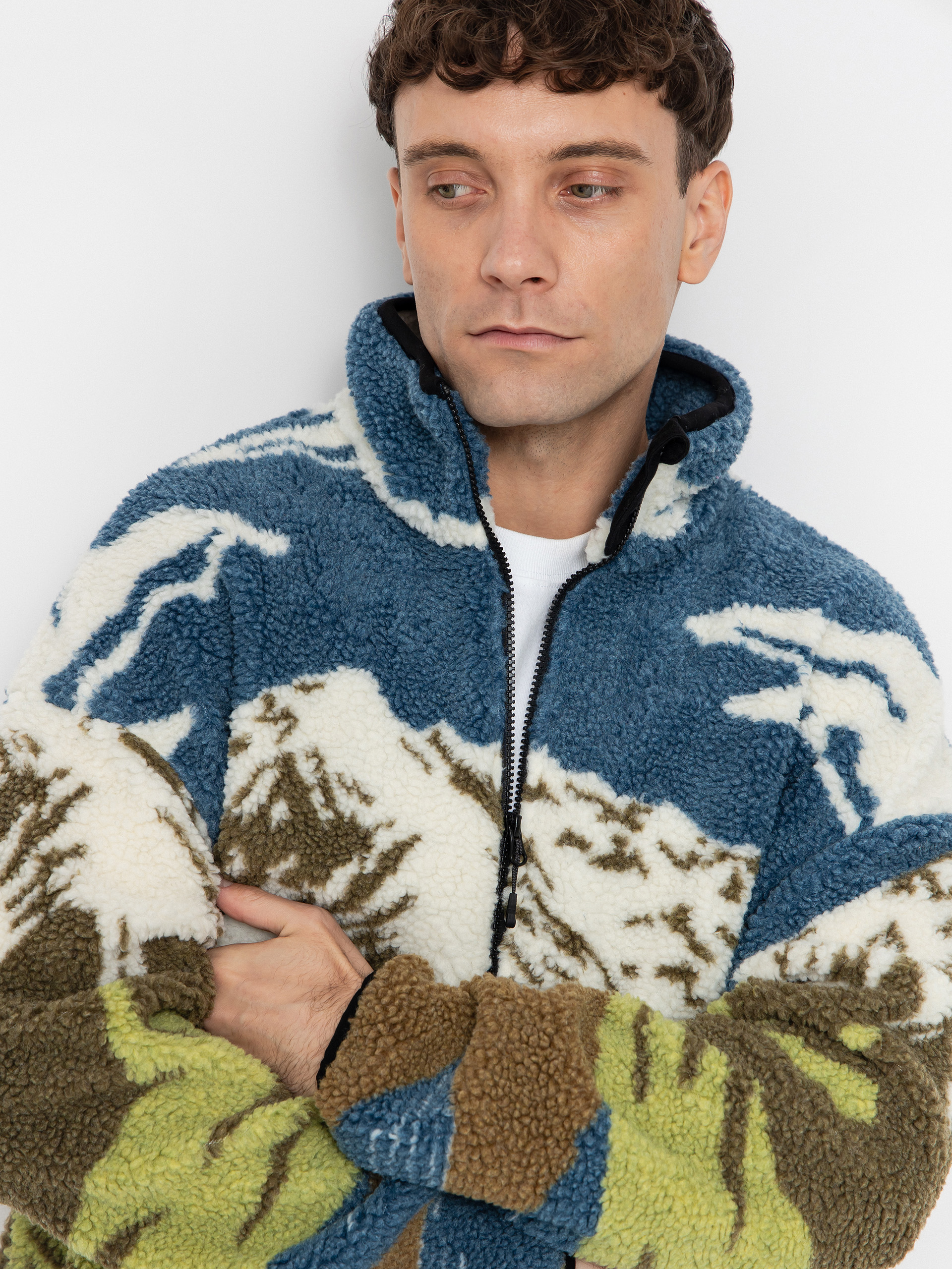 Pánský Fleecová mikina Picture Hafdals (cloudy landsc sherpa m)