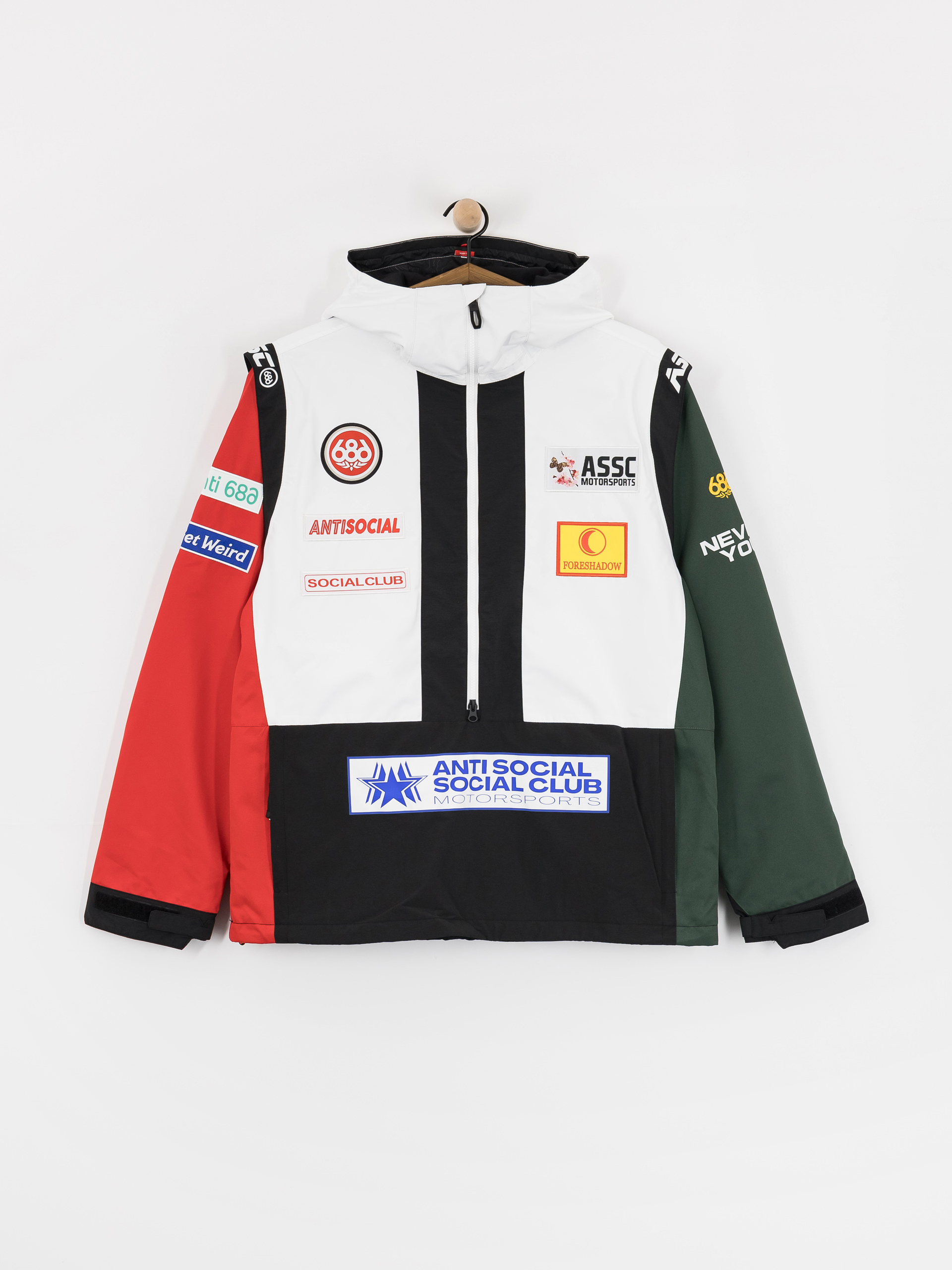 Pánská Snowboardová bunda 686 X ASSC F1 Anorak (assc white colorblock)