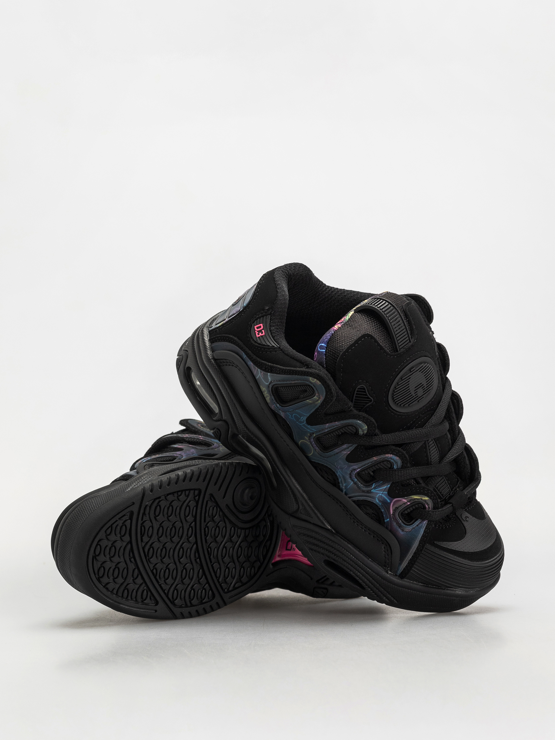 Boty Osiris D3 2001 (black/pink/holo)