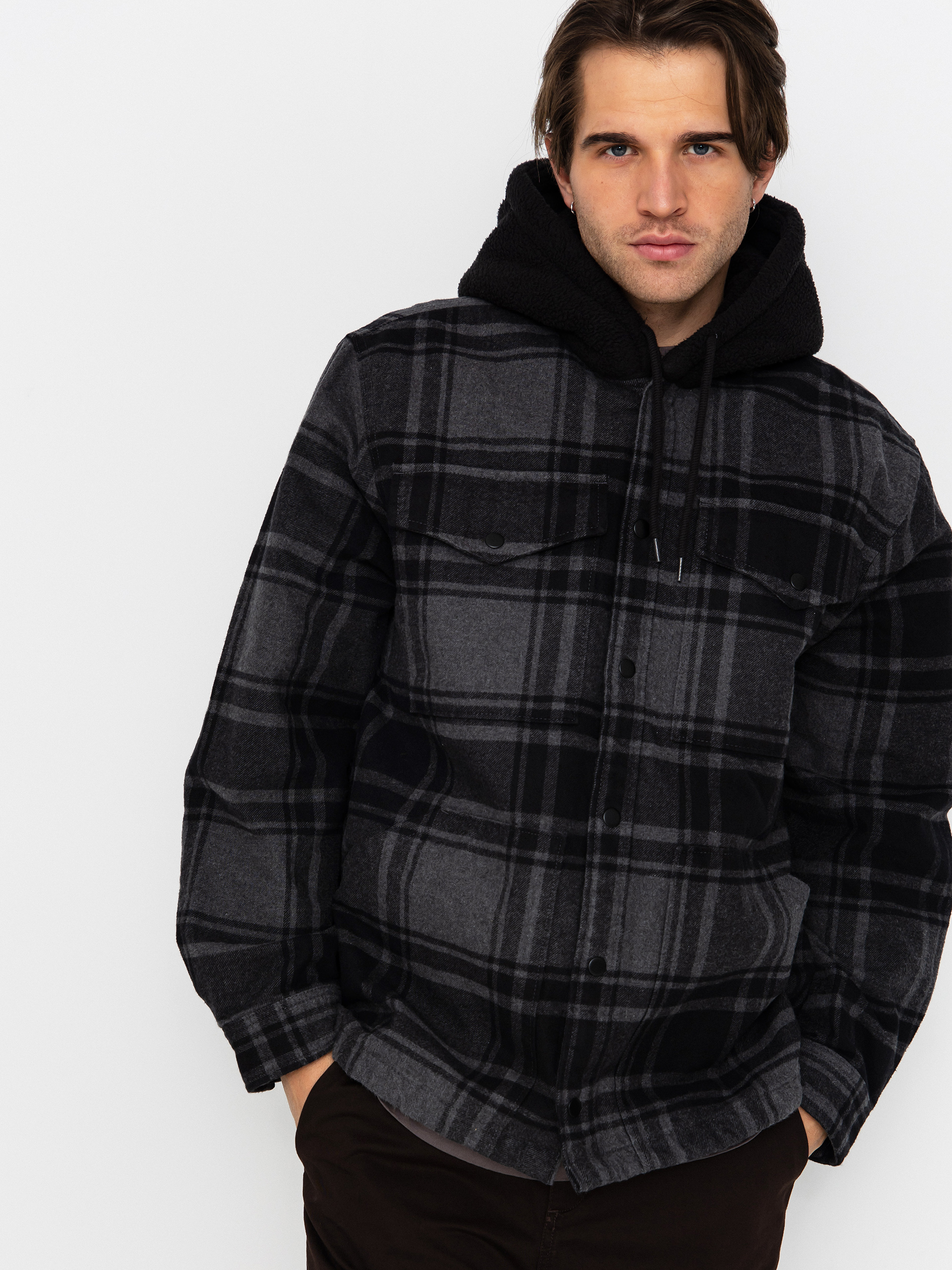 Košile Vans Piedmont Hooded Plaid Shacket
