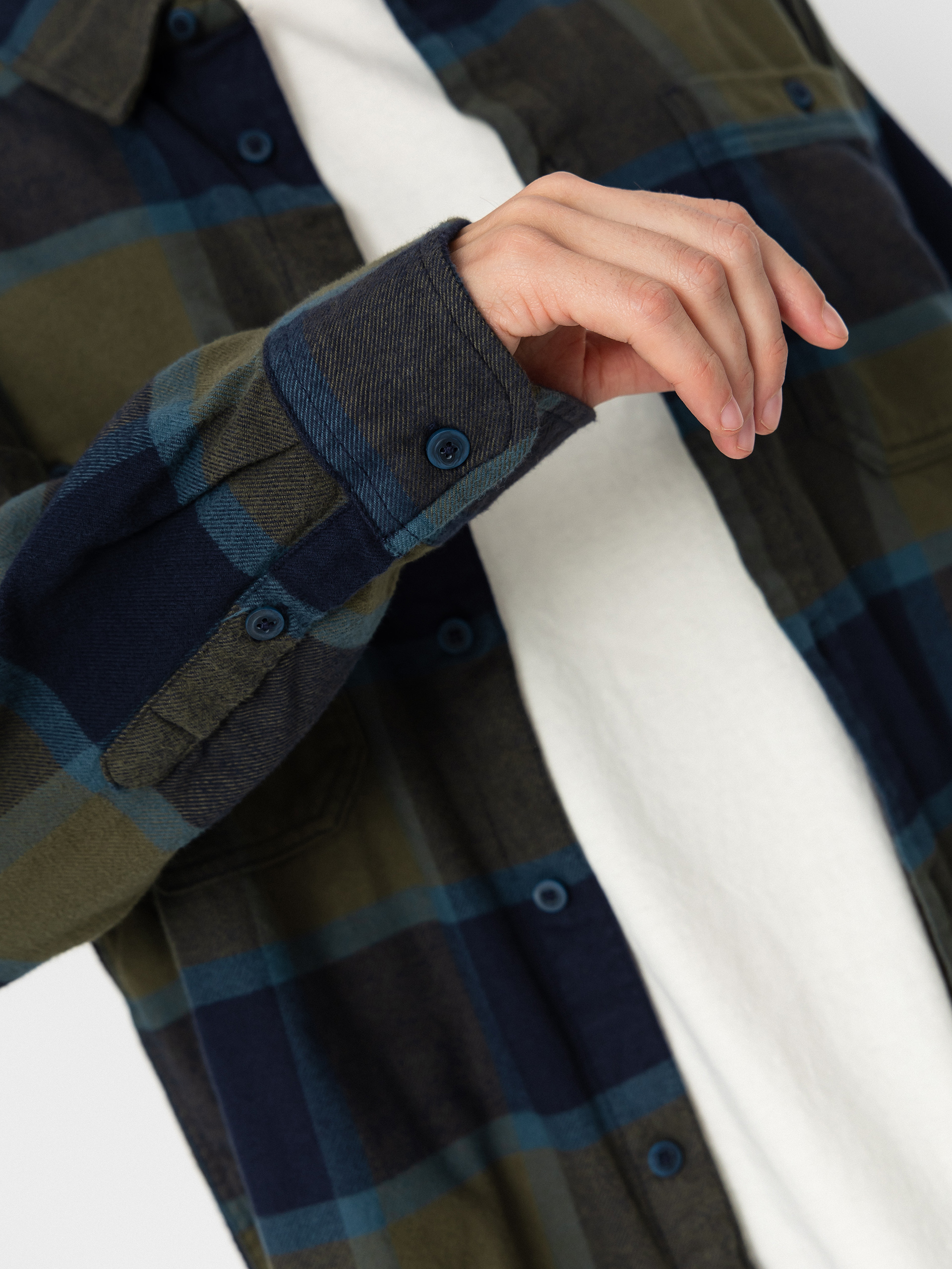 Košile Vans Larkspur Plaid Flannel (grape leaf/parisiannght)