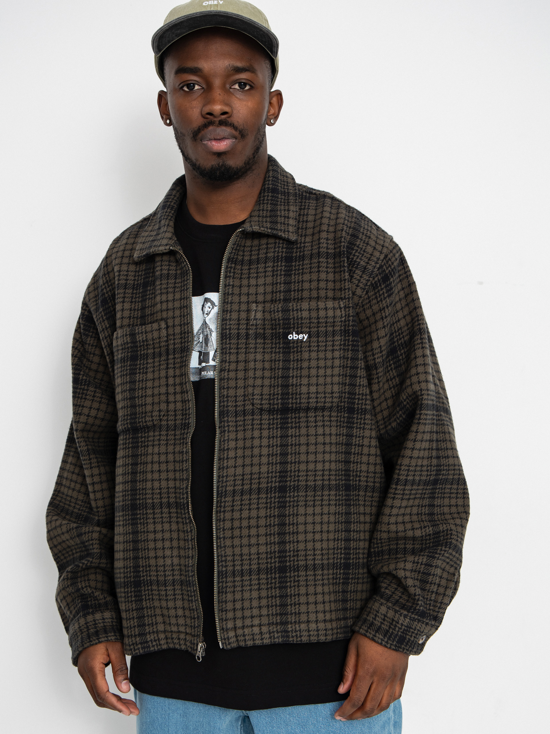 Bunda OBEY Parker Zip (rosin multi)