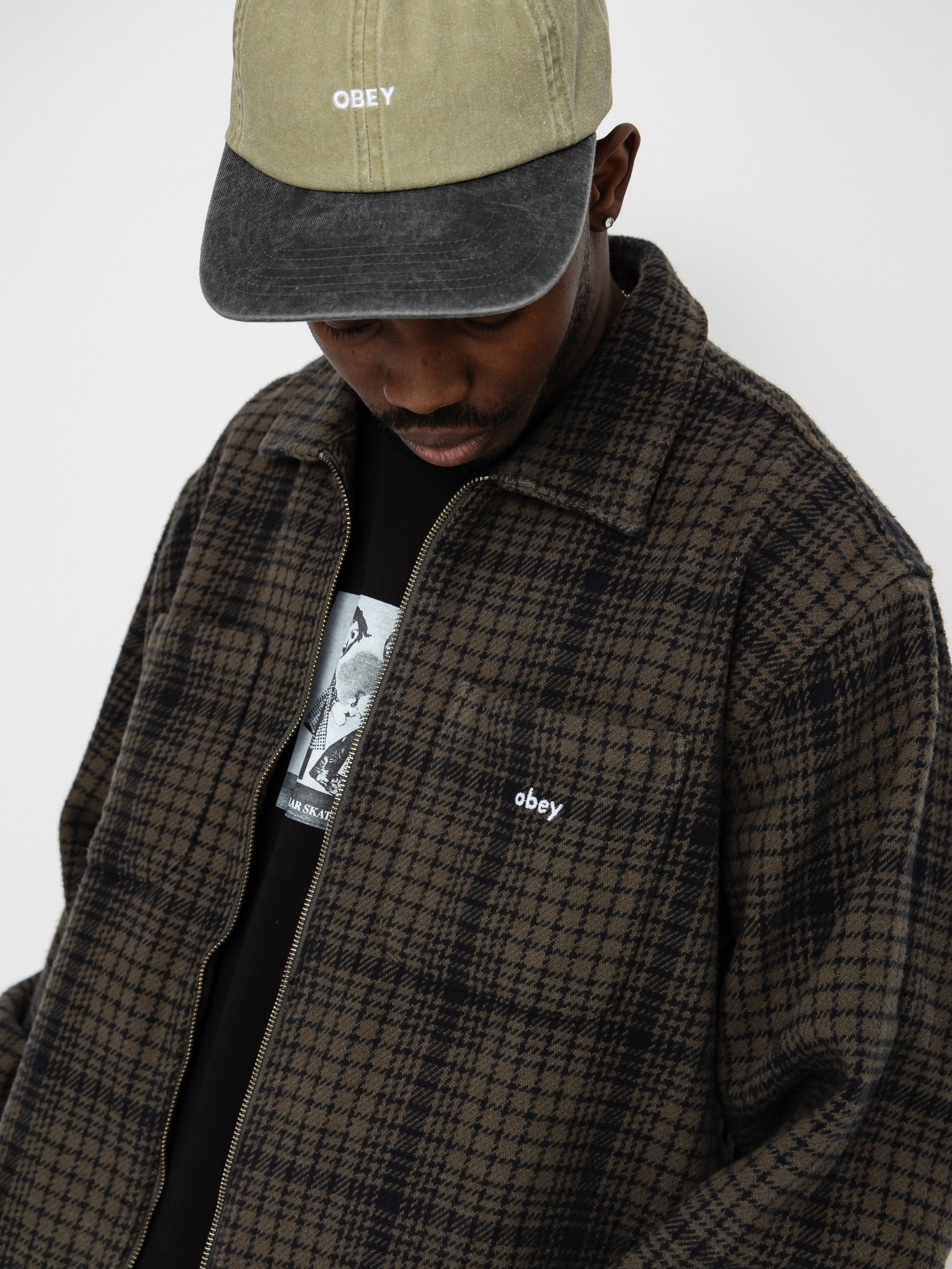 Bunda OBEY Parker Zip (rosin multi)