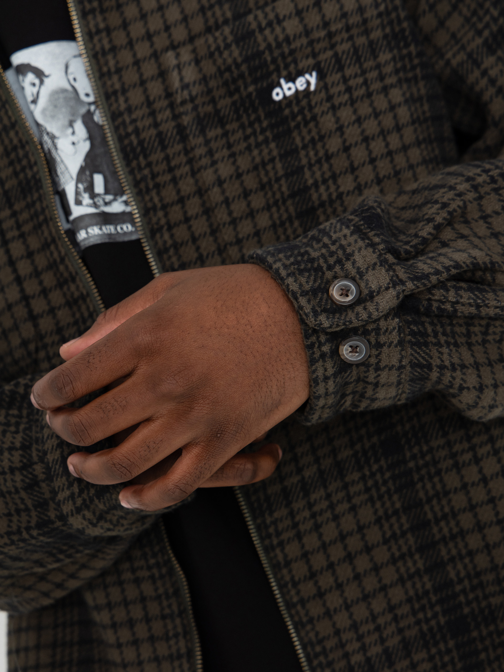 Bunda OBEY Parker Zip (rosin multi)