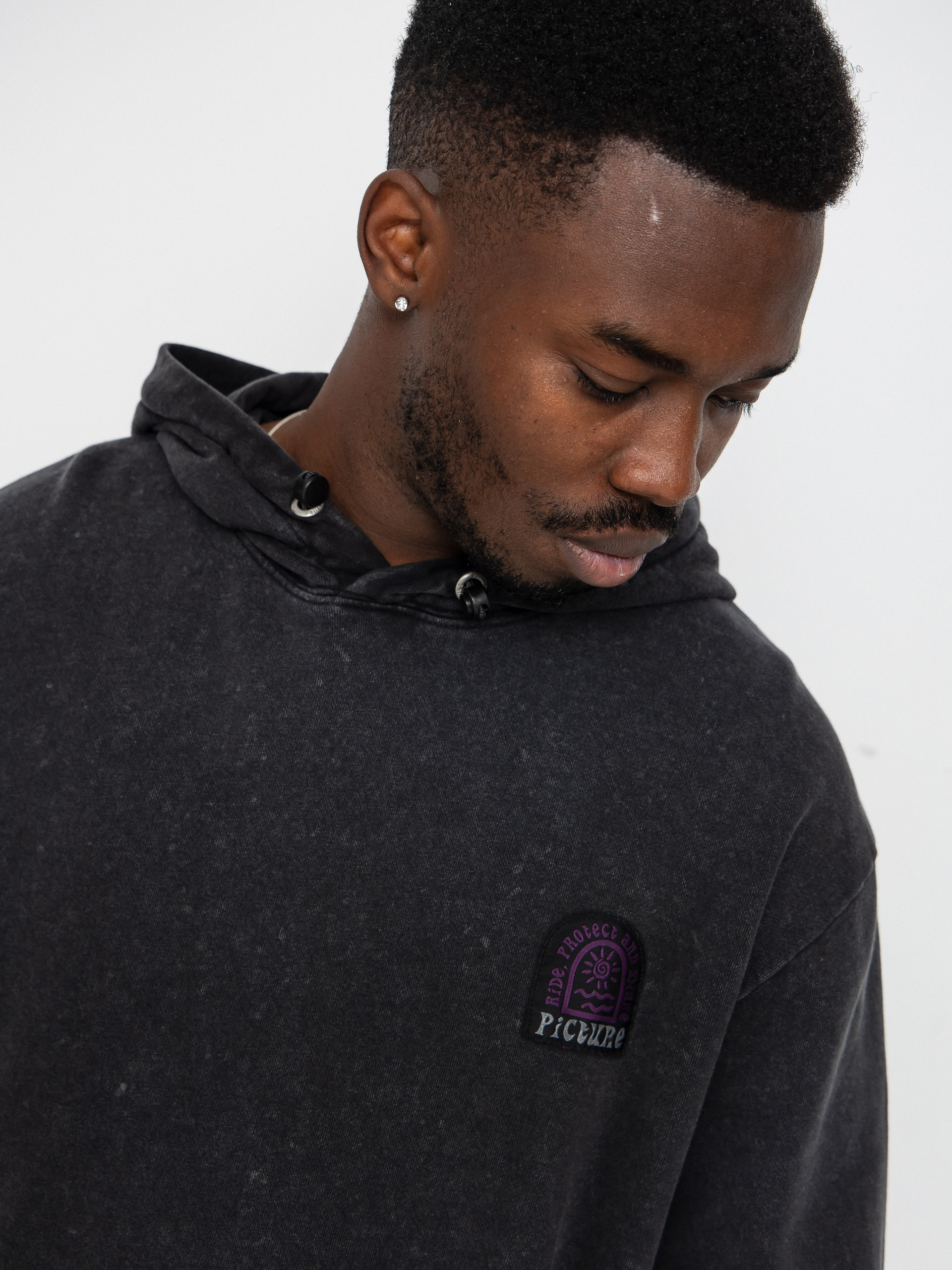 Fleecová mikina Picture Picturide (black washed)