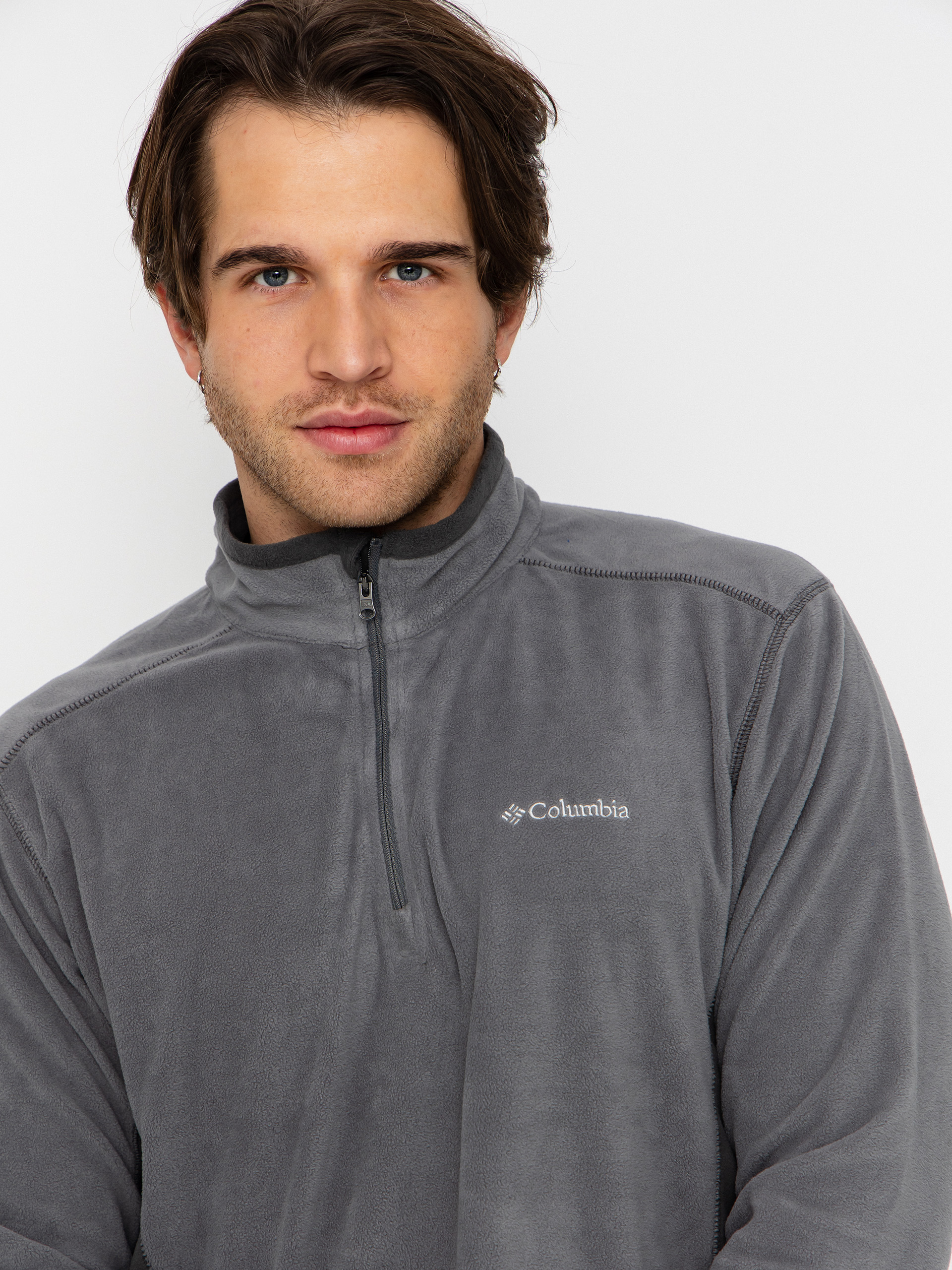 Pánský Fleecová mikina Columbia Klamath Range II Half Zip (city grey/shark)