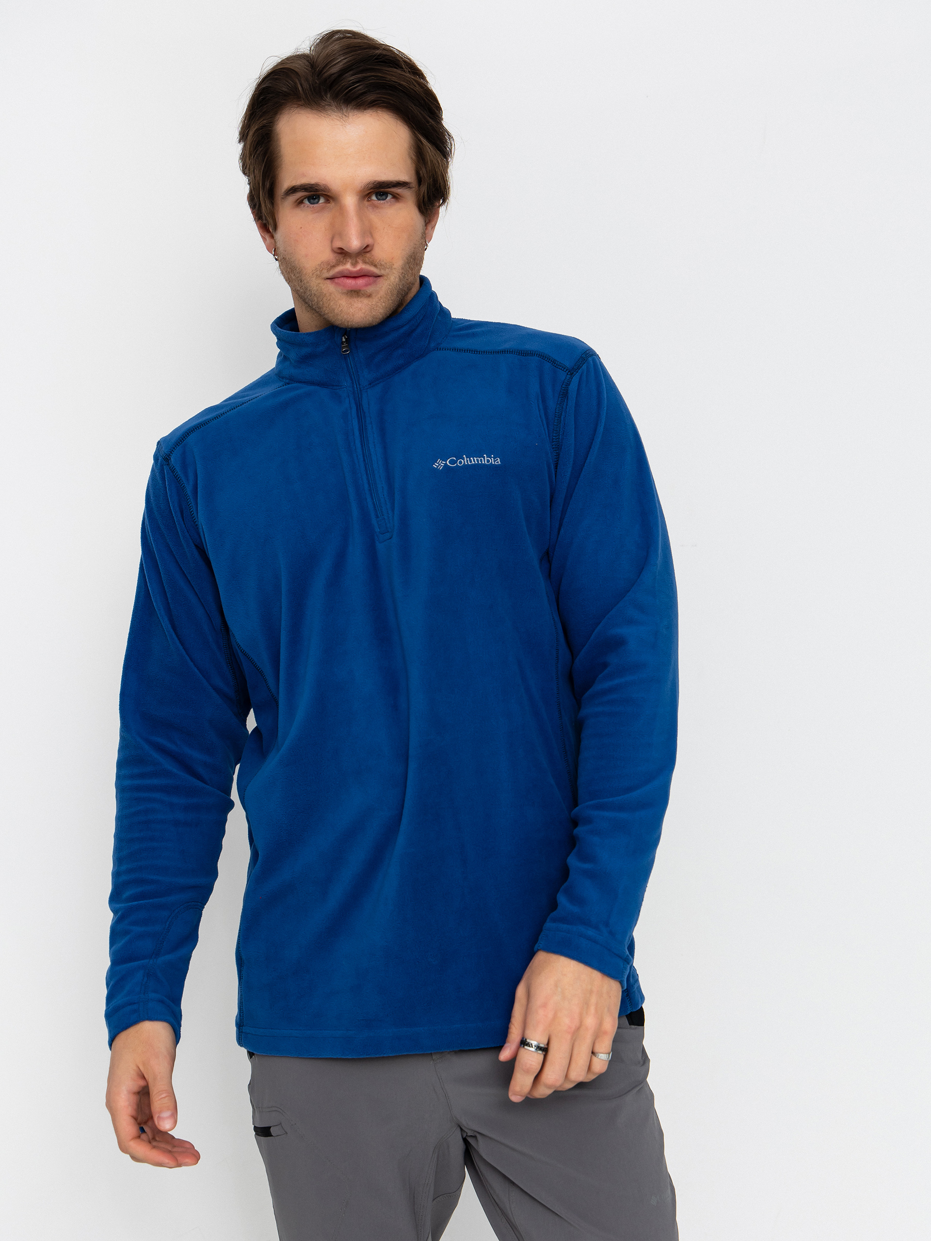 Fleecová mikina Columbia Klamath Range II Half Zip (mountain blue)