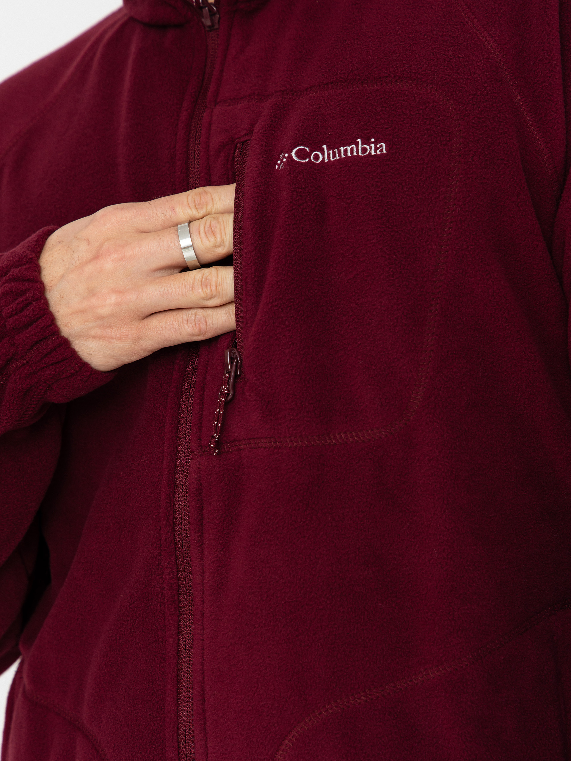 Pánský Fleecová mikina Columbia Fast Trek II Full Zip (rich wine)