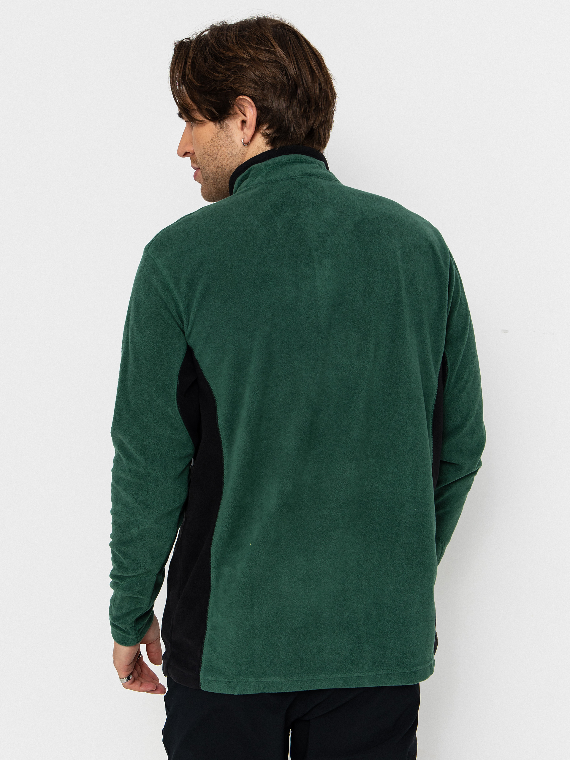 Pánský Fleecová mikina Columbia Klamath Range II Half Zip (rain forest/black)