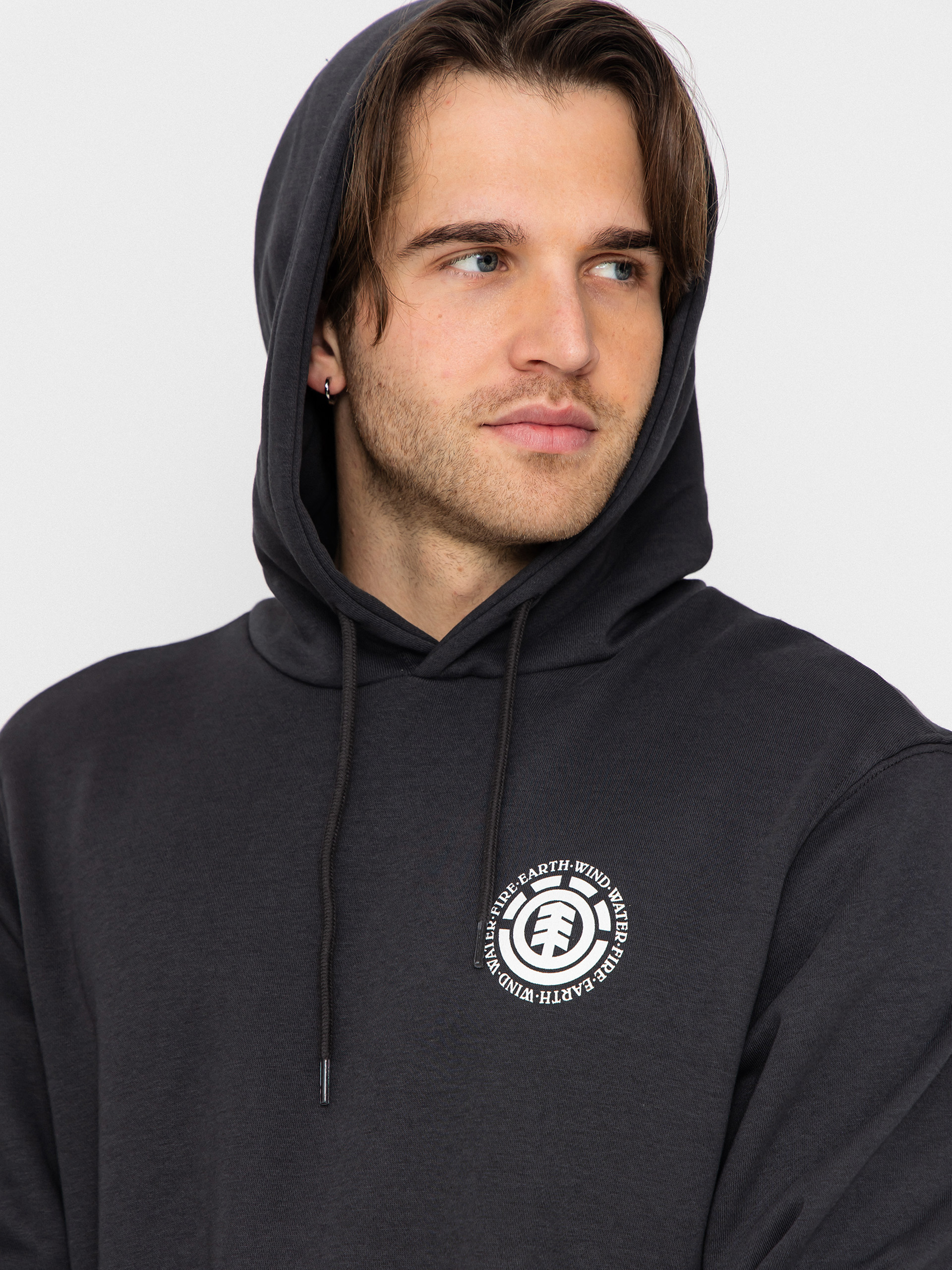 Mikina s kapucí Element Seal Bp HD (off black)