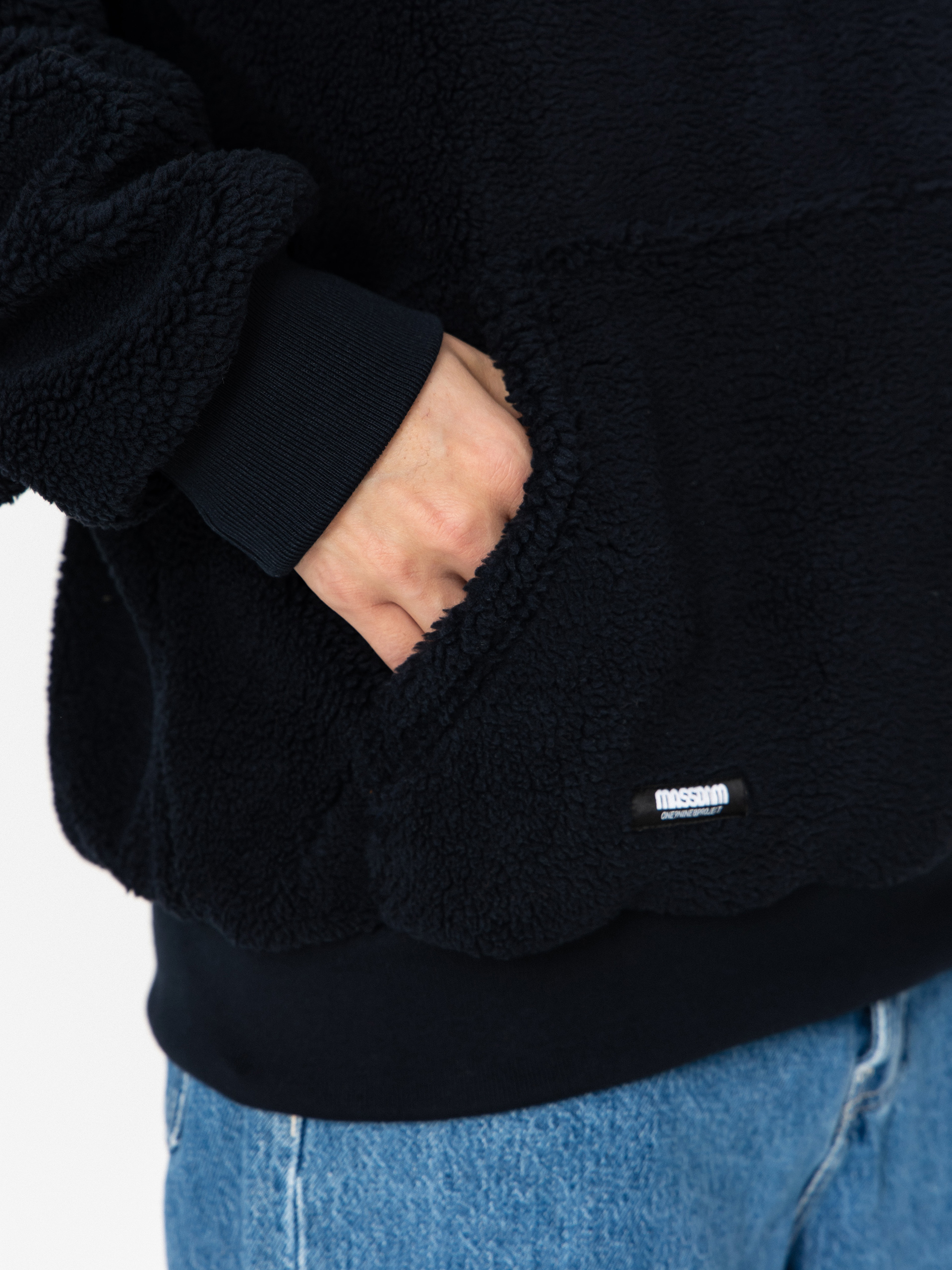 Bunda MassDnm Patch Teddy Hoody (navy)