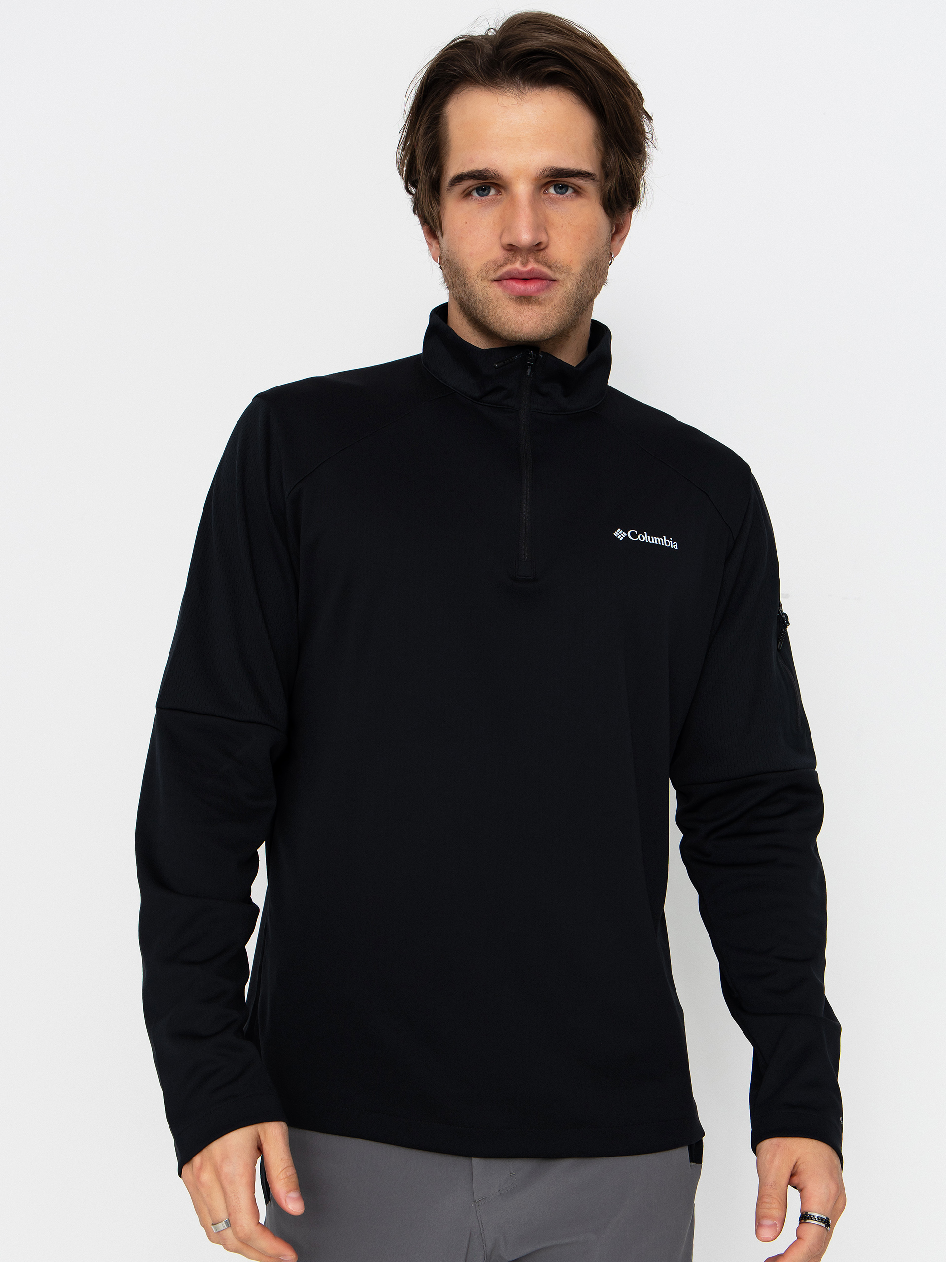 Fleecová mikina Columbia Tech Knit 1/4 Zip (black)