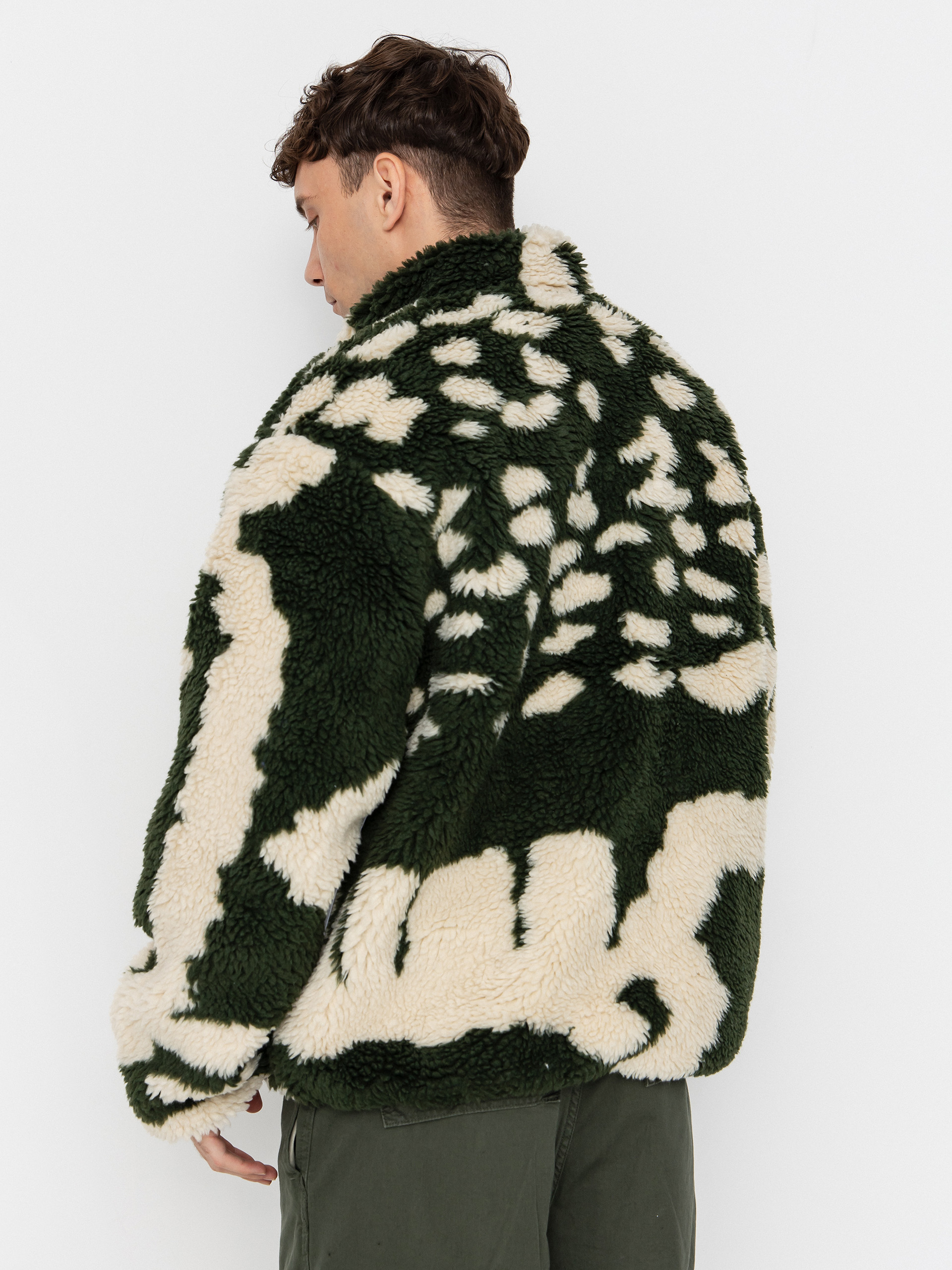 Pánský Fleecová mikina OBEY Obey Shaggy Sherpa (kombu green multi)