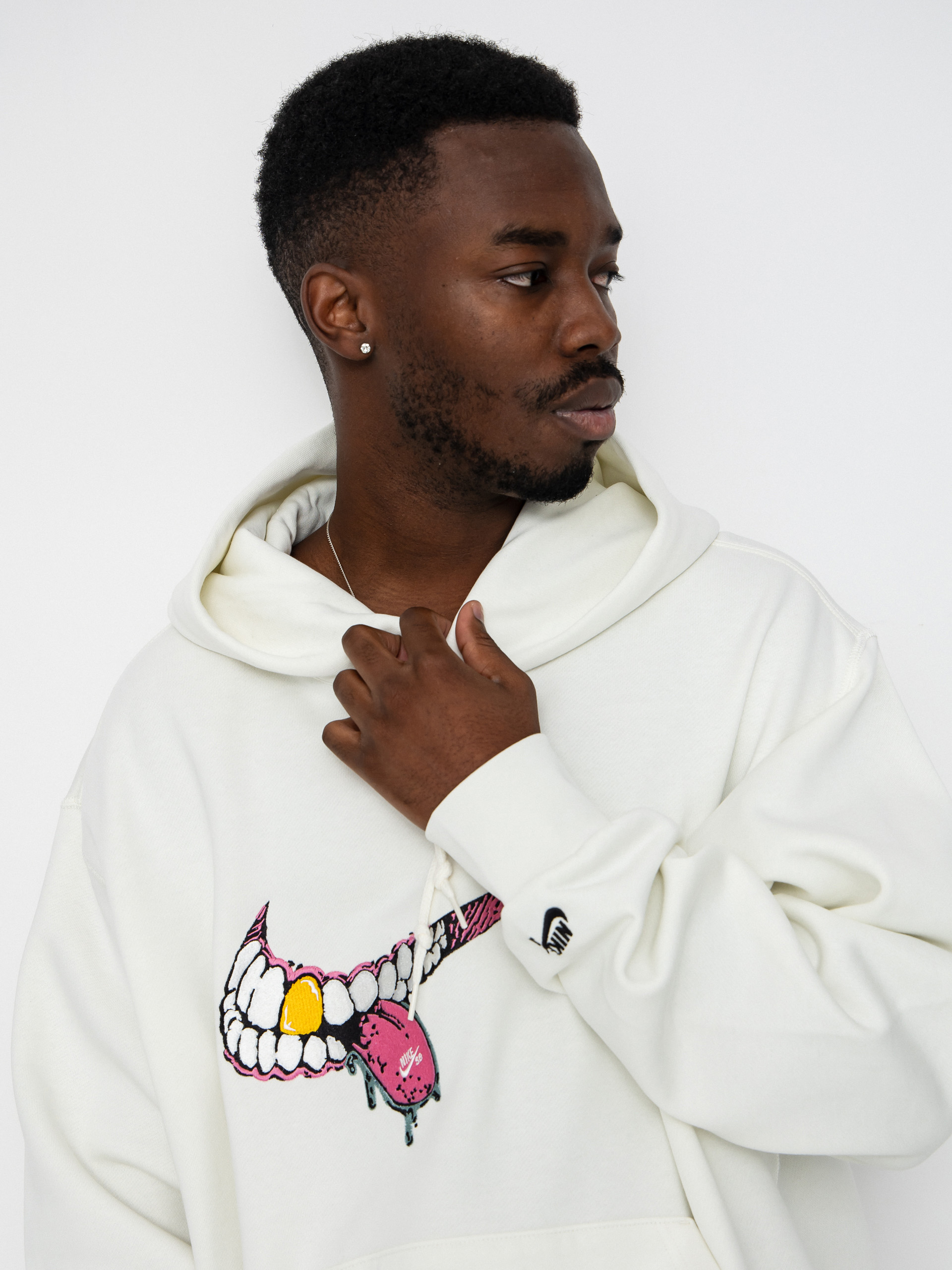 Mikina s kapucí Nike SB GFX 1 HD (sail/black)