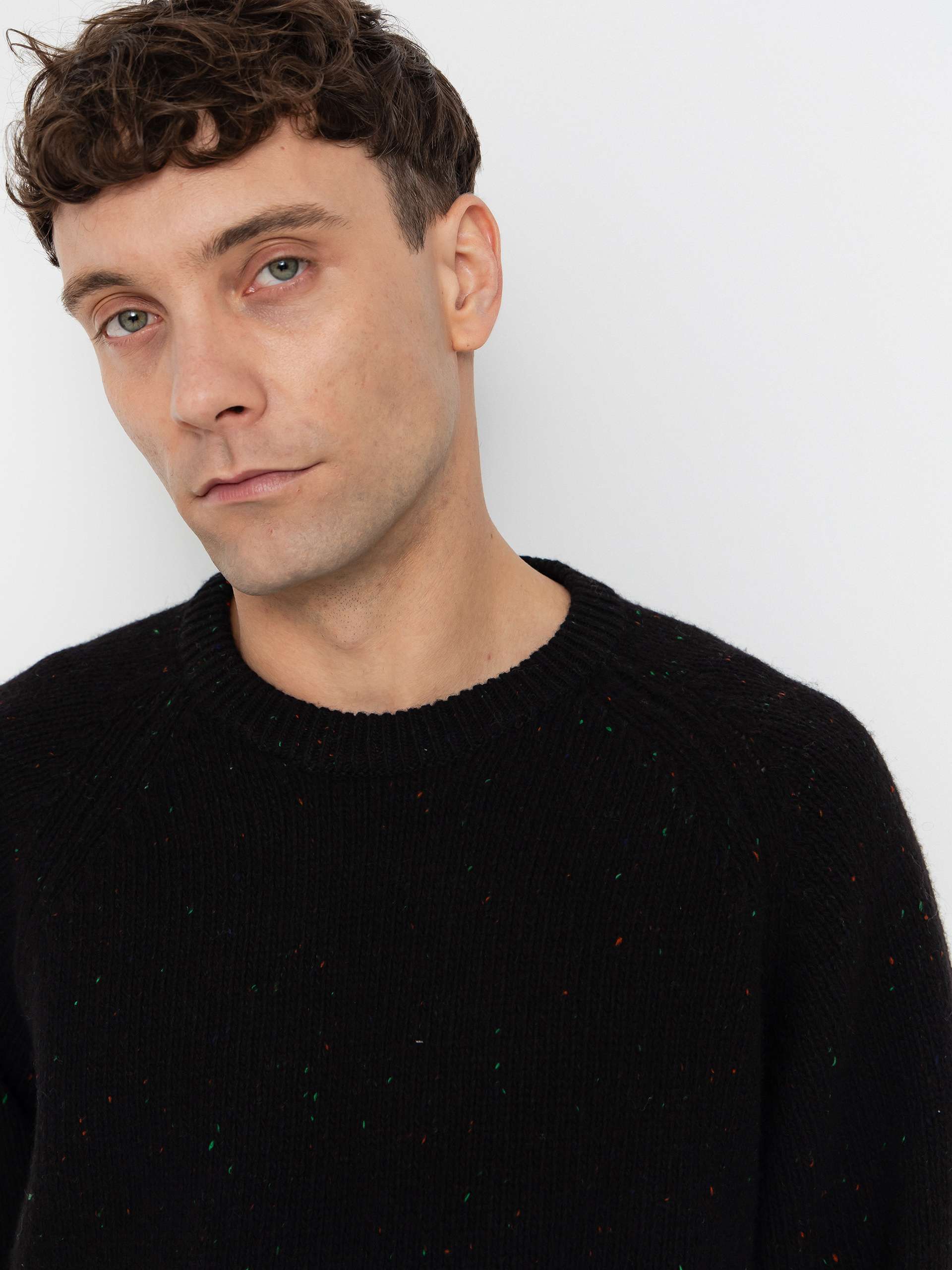 Svetr Carhartt WIP Anglistic (speckled black)