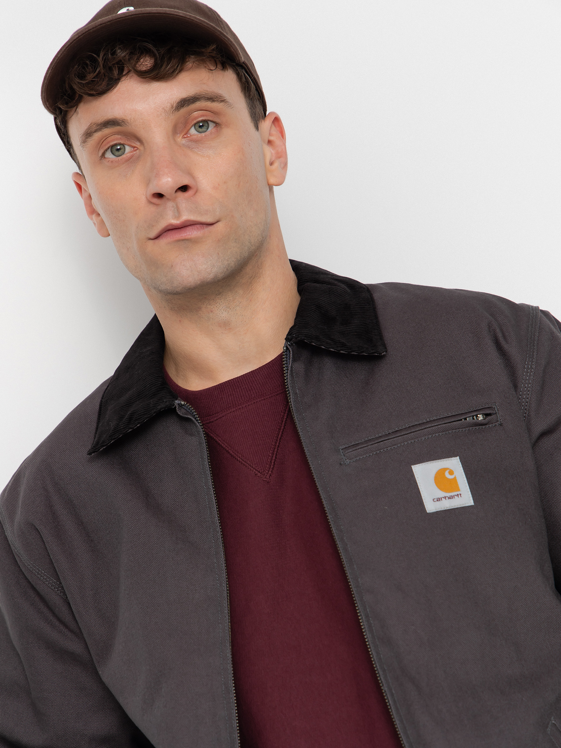 Bunda Carhartt WIP Detroit (graphite/black/rigid)