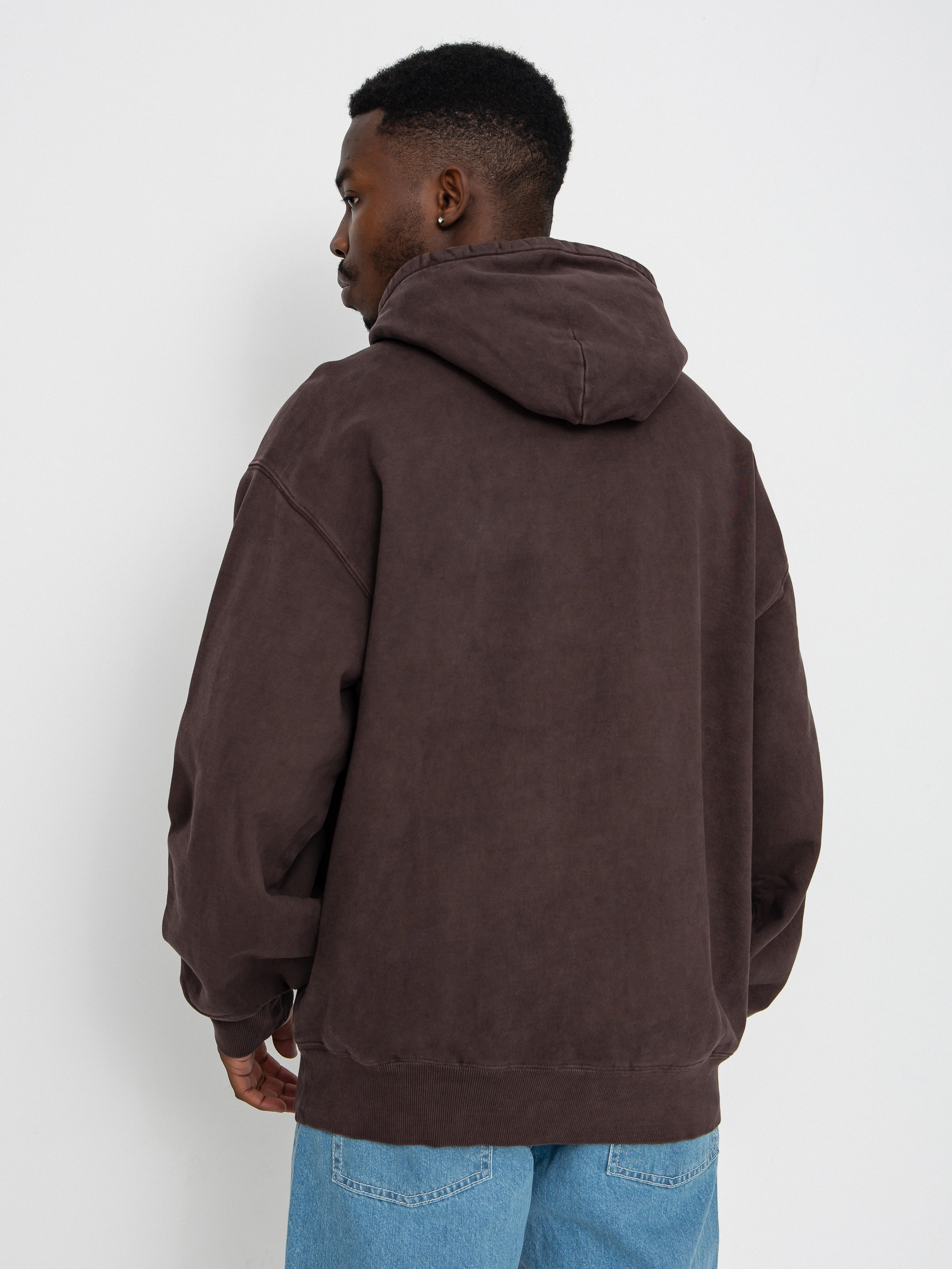 Mikina s kapucí Carhartt WIP Vista HD (palisander/garment dyed)