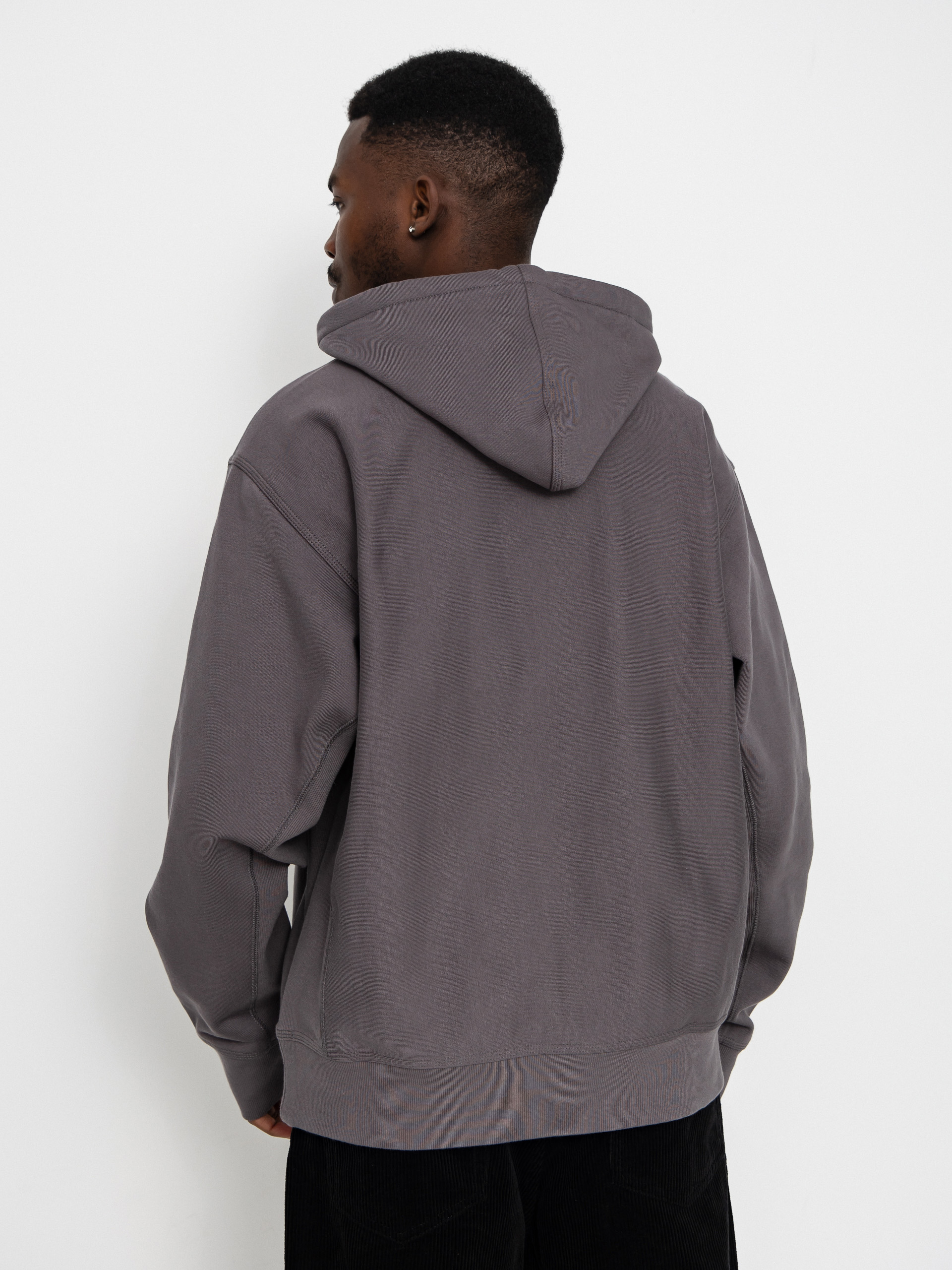 Mikina s kapucí Carhartt WIP American Script HD (porphyry)