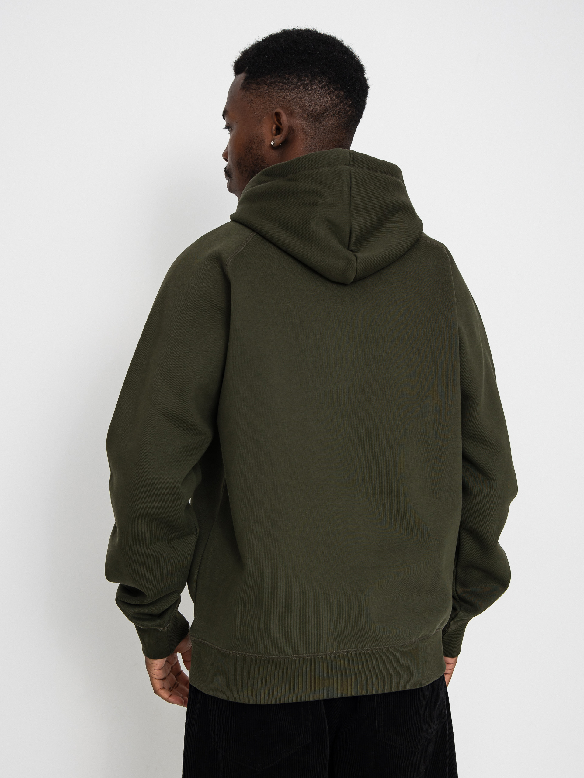 Mikina s kapucí Carhartt WIP Chase HD (olive/gold)