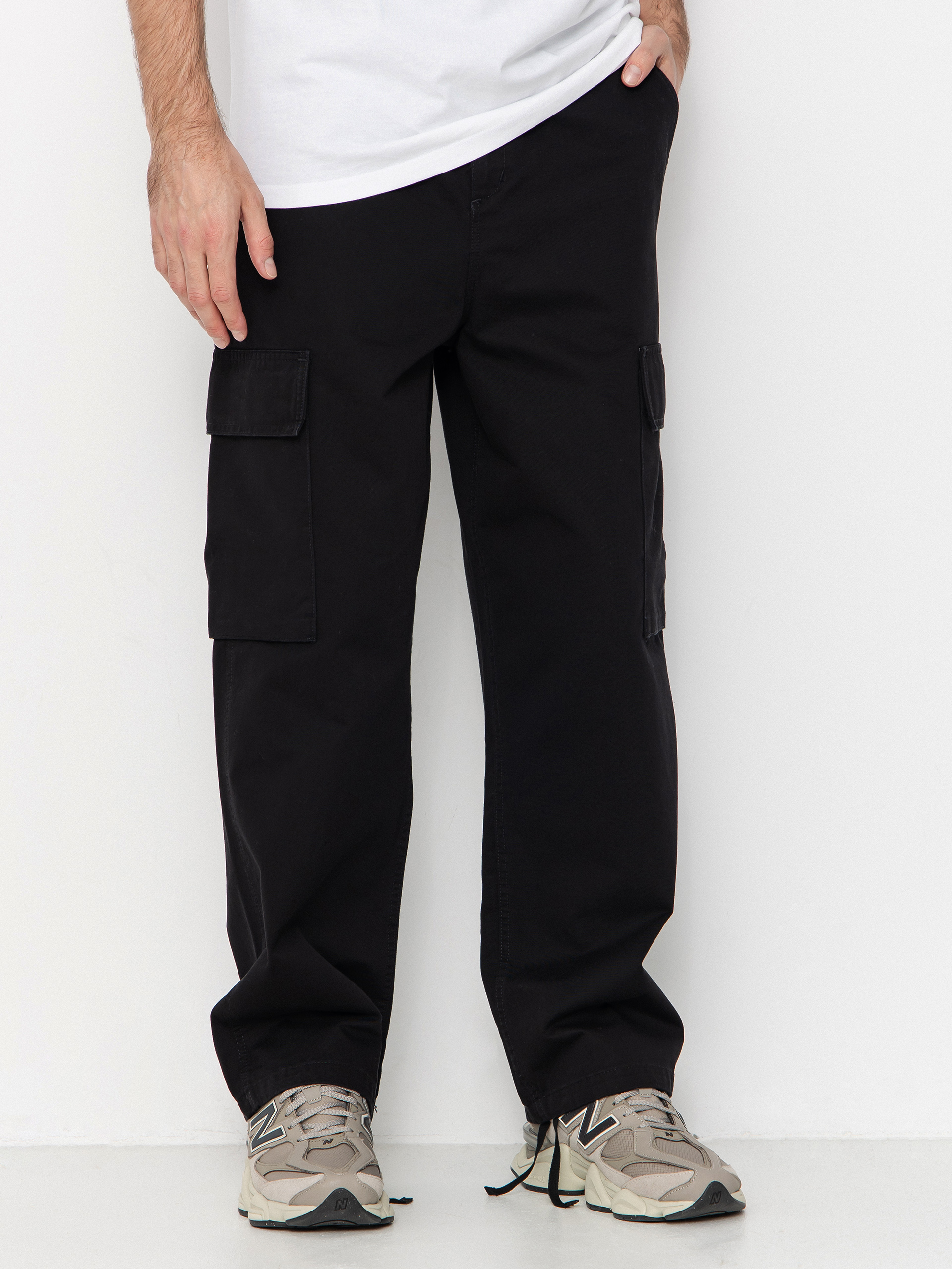 Kalhoty Carhartt WIP Kade Cargo (black/stone washed)