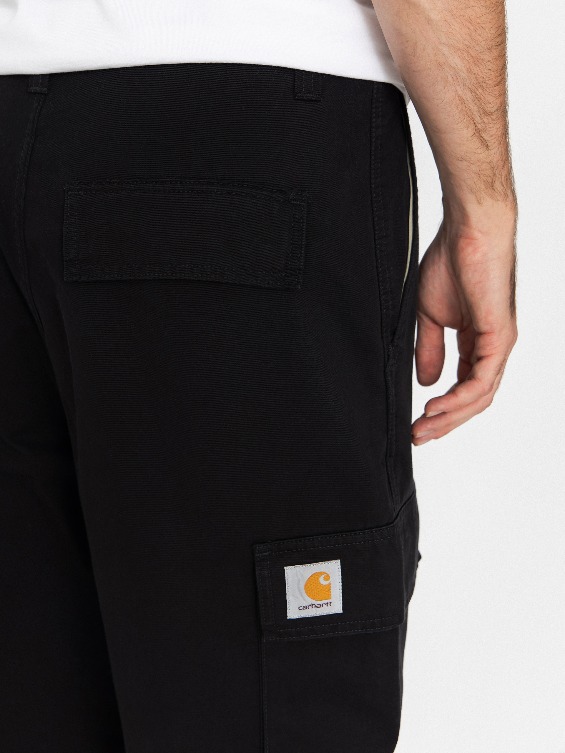 Kalhoty Carhartt WIP Kade Cargo (black/stone washed)