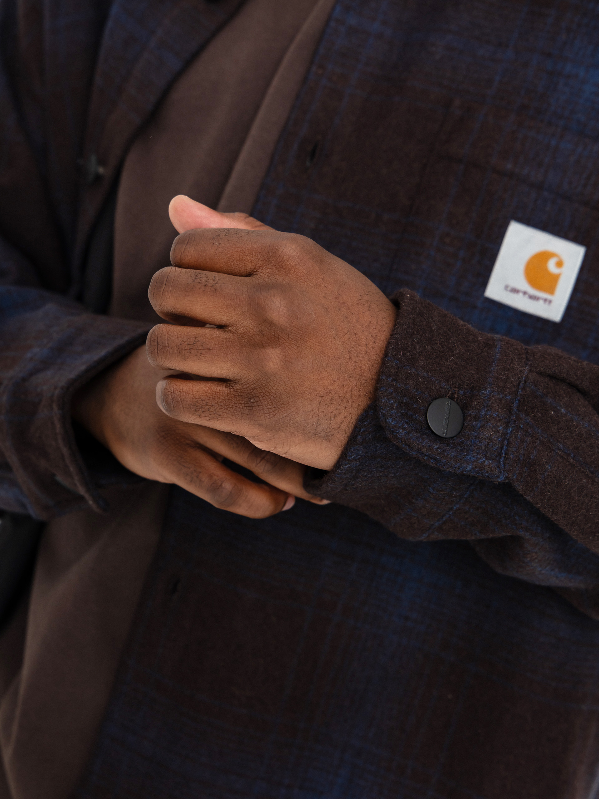 Bunda Carhartt WIP Brennan (brennan check/palisander/jupiter)