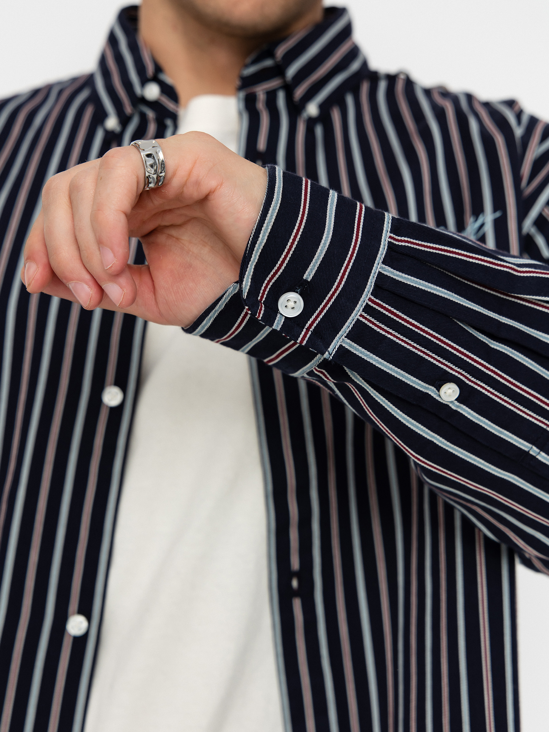 Košile Carhartt WIP Palance (palance stripe/dark navy)