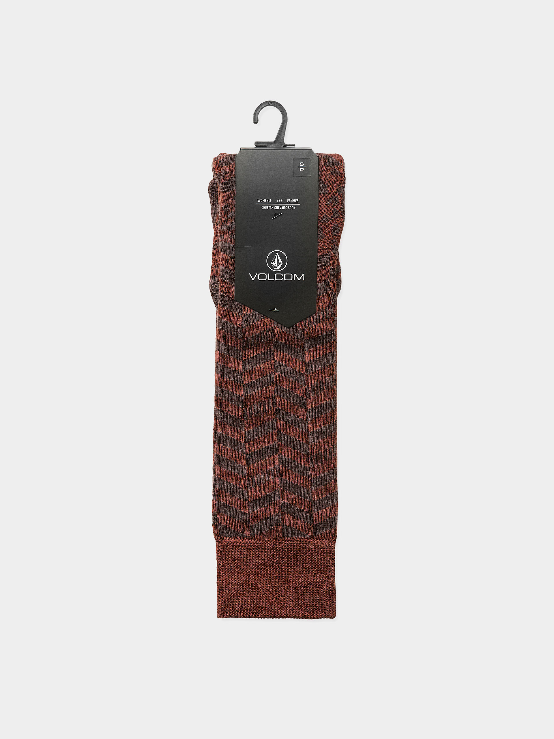 Ponožky Volcom Cheetah Chev Otc Wmn (henna)